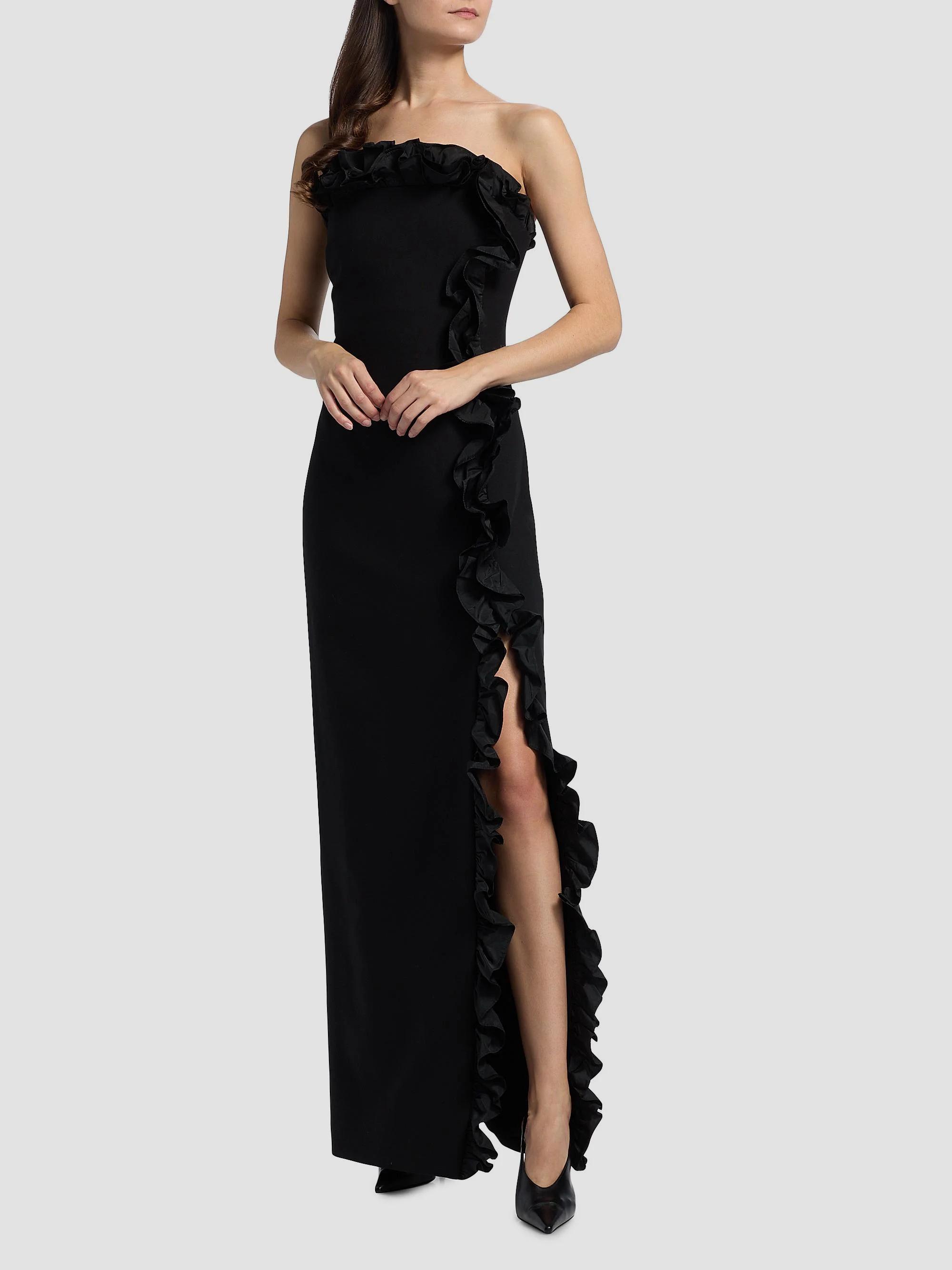 Cinq à Sept Kassia Ruffled Strapless Gown | Saks Fifth Avenue