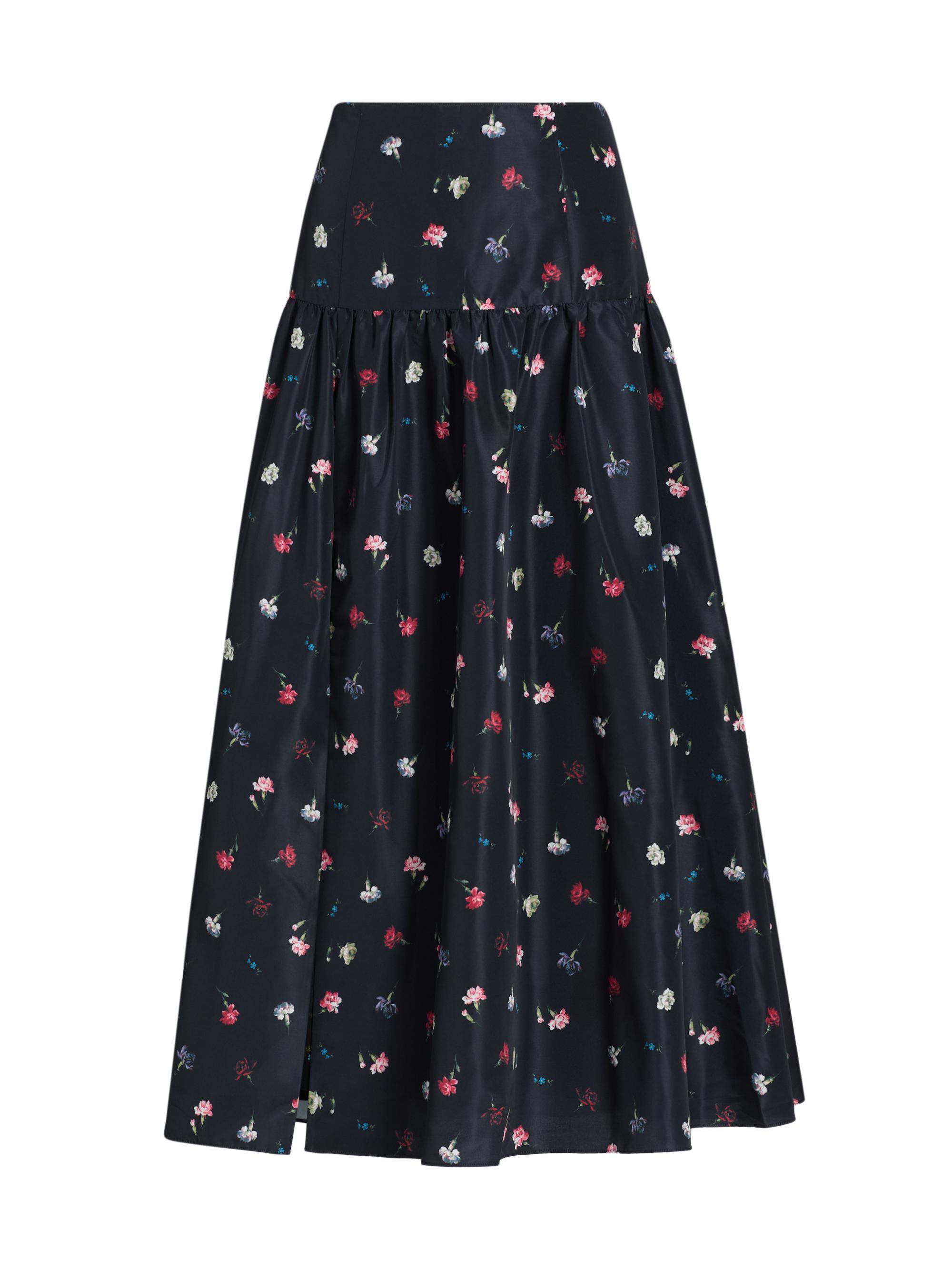 Cinq à Sept Tumbling Carnations Theora Midi-Skirt | Saks Fifth Avenue