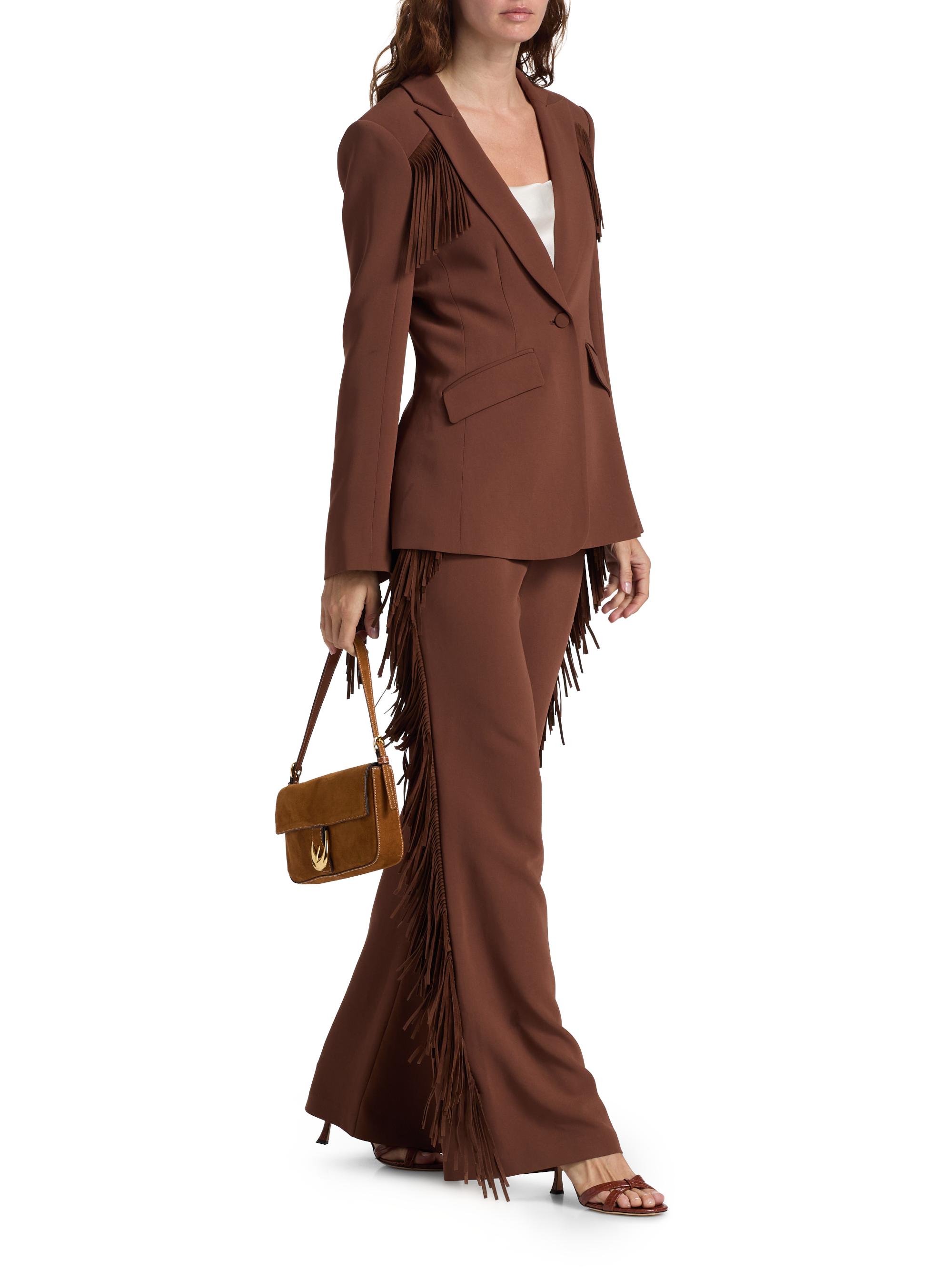 Cinq à Sept Keo Fringed Pants | Saks Fifth Avenue