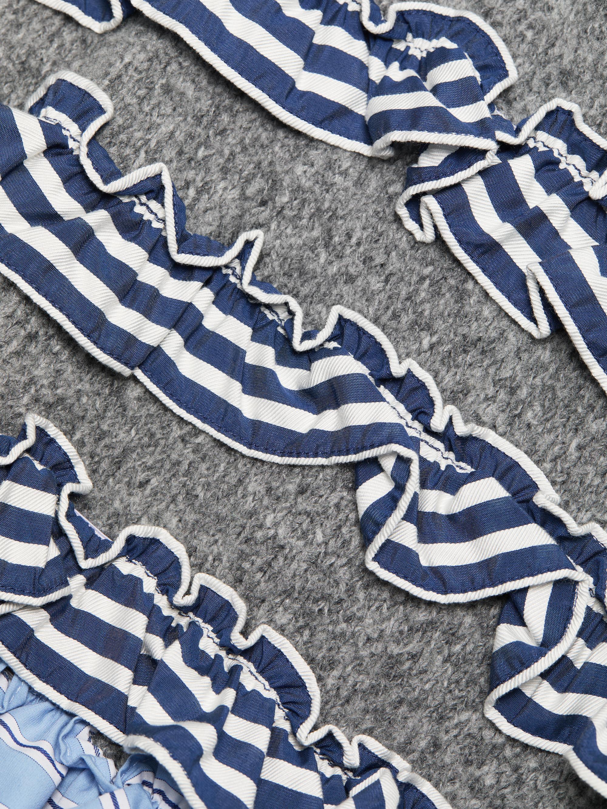 Cinq à Sept Leina Ruffled Shirt Sweater | Saks Fifth Avenue