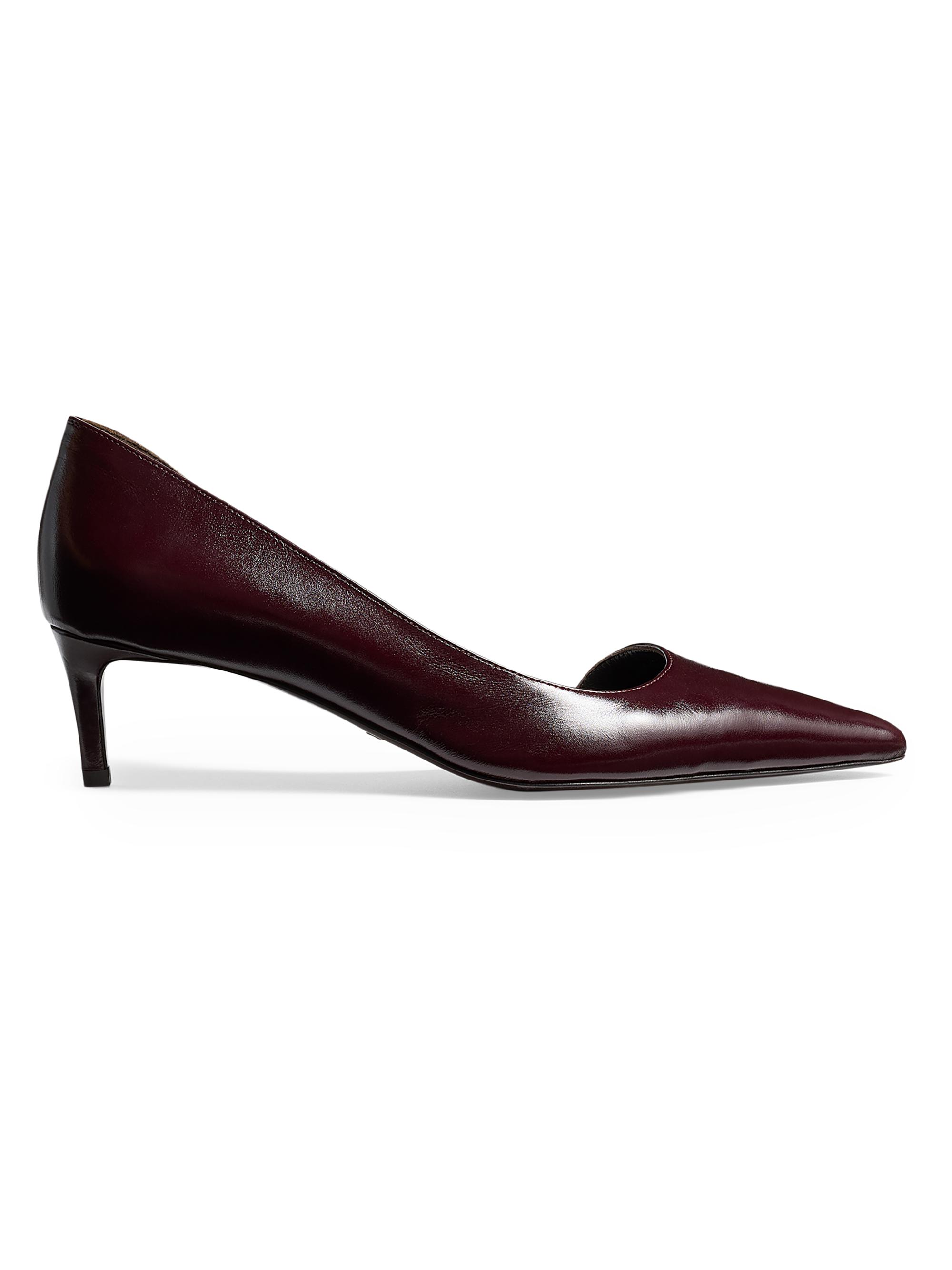 Khaite Women's Jett 45MM Leather D'Orsay Pumps - Bordeaux