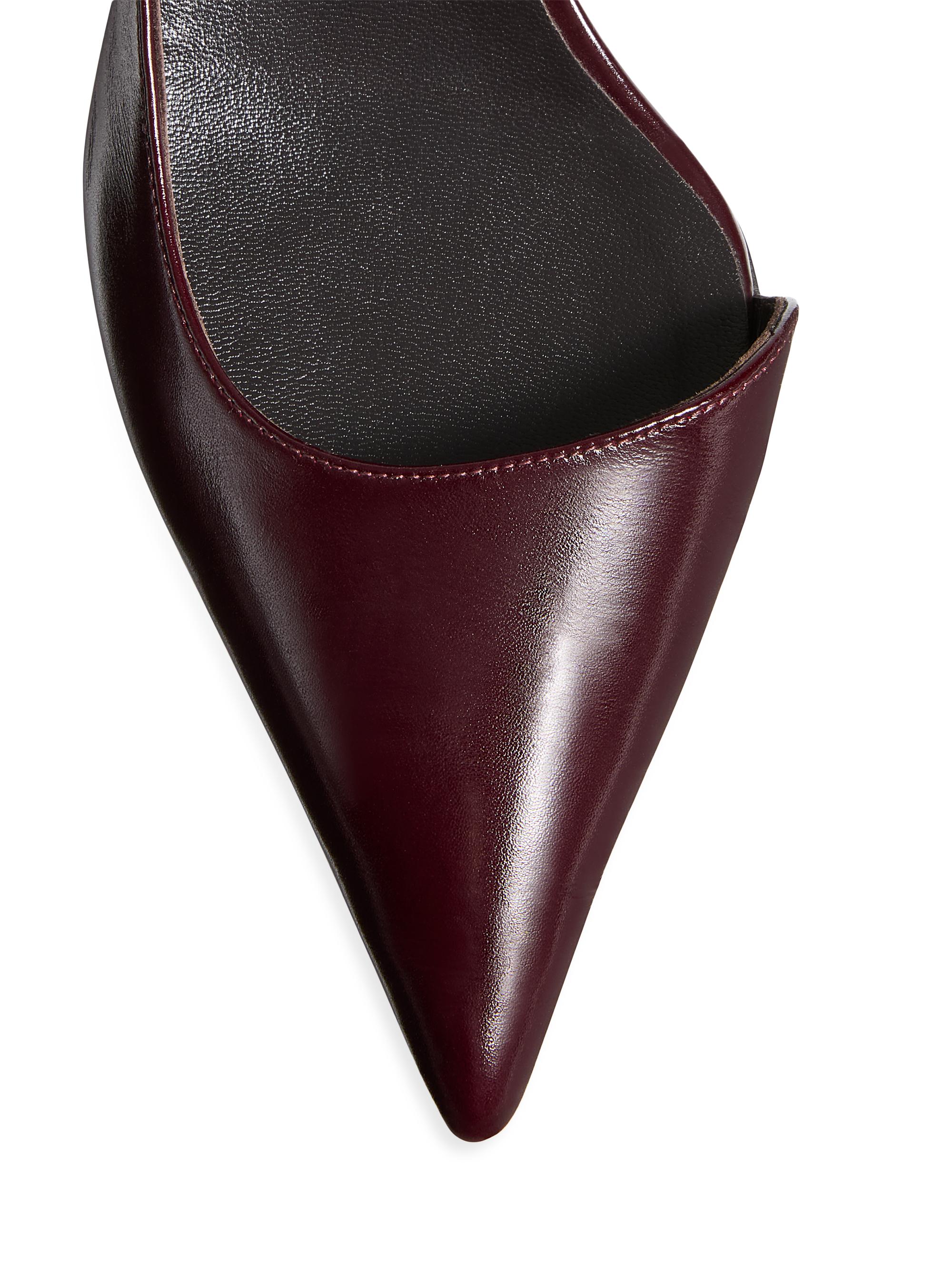 Khaite Jett 45MM Leather D'Orsay Pumps | Saks Fifth Avenue