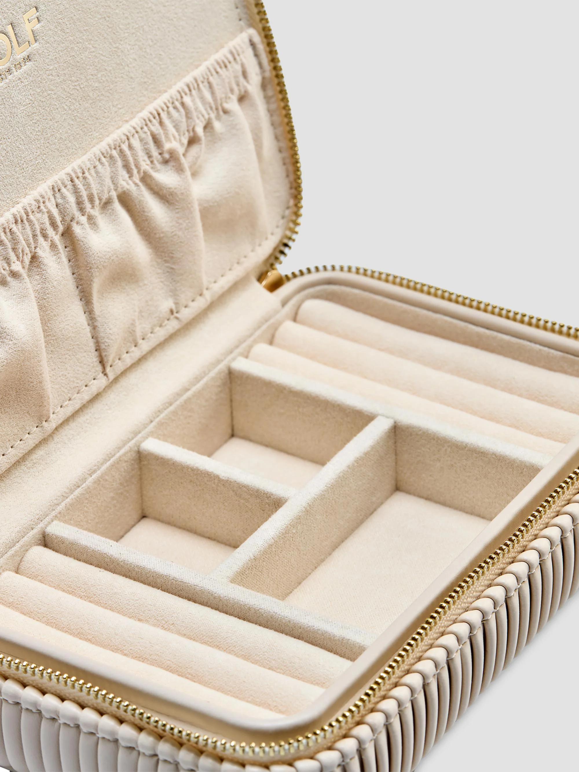 WOLF Bella Faux-Leather Jewelry Zip Case | Saks Fifth Avenue