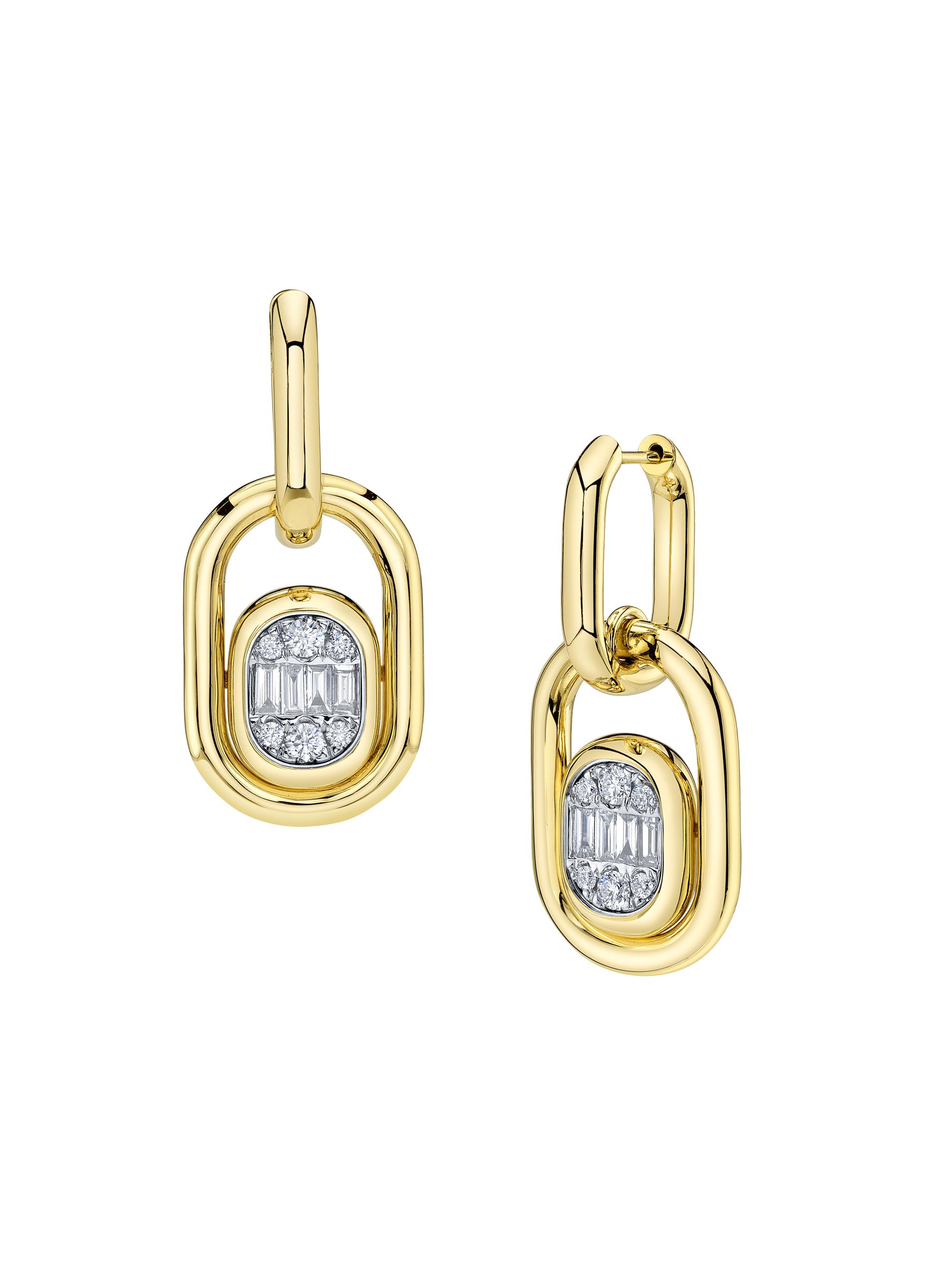 Shy Creation Women's 14K Yellow Gold & 1.10 TCW Diamond Drop Earrings - Yellow Gold