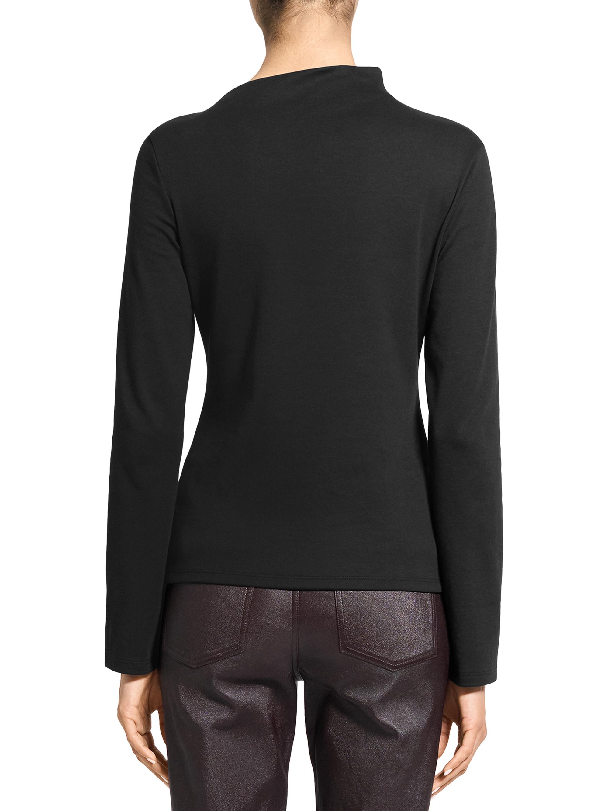 Theory Slash Neck Twist Long-Sleeve T-Shirt | Saks Fifth Avenue