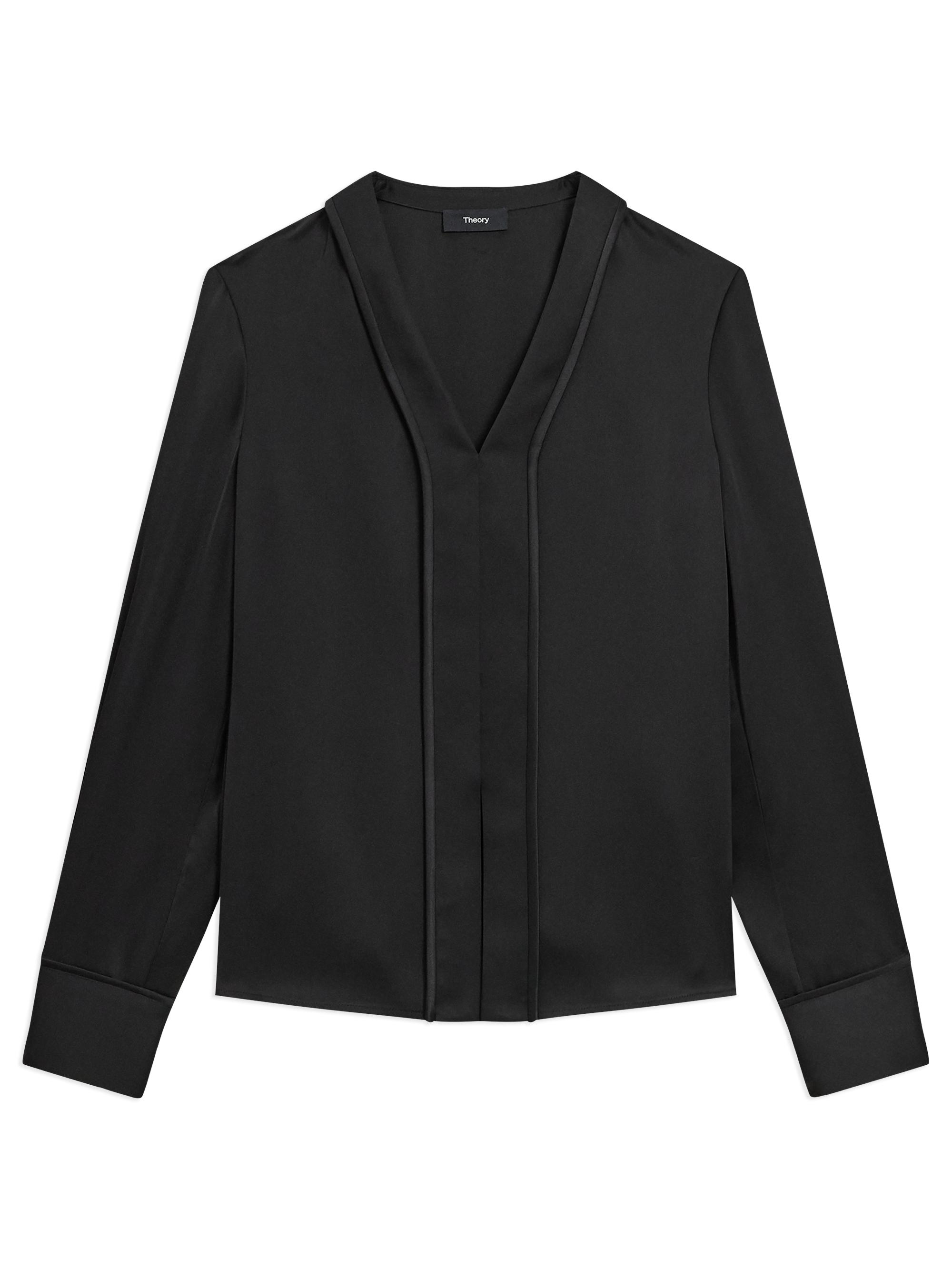 Theory Long-Sleeve Trench Blouse | Saks Fifth Avenue