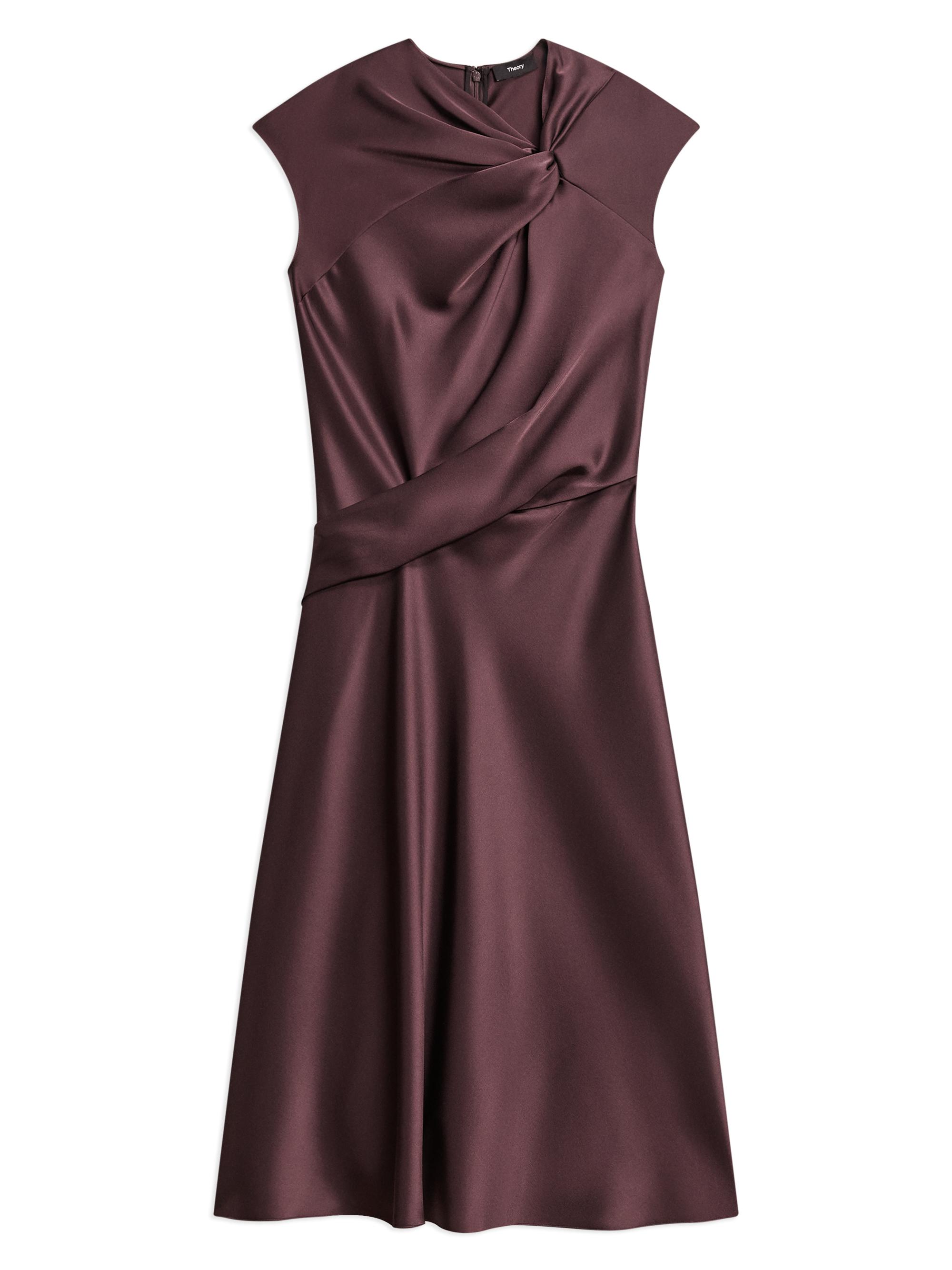 theory asymmetric off-the-shoulder midi dress Asymmetric Off Shoulder Dress main image 0