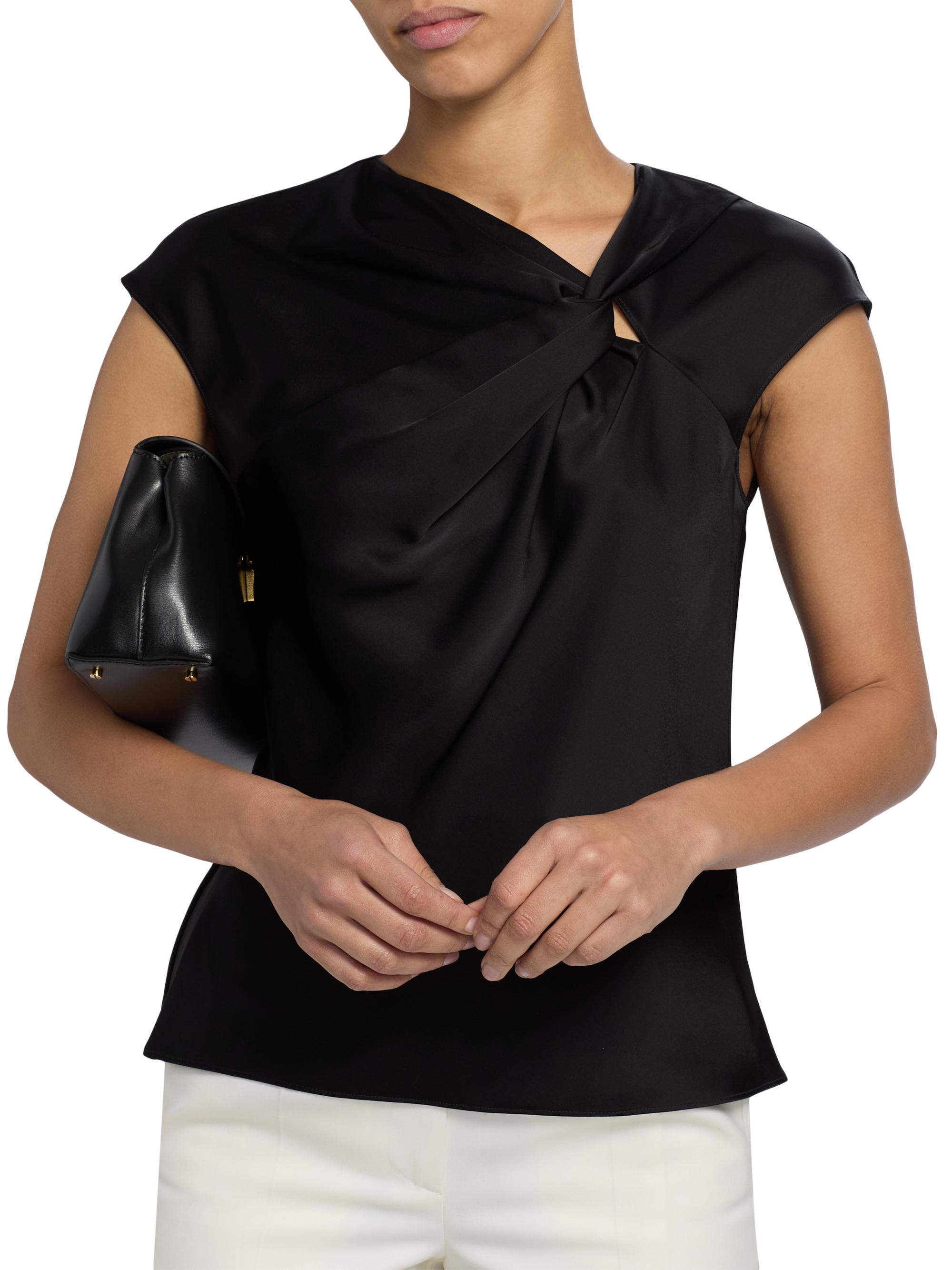 Theory Twist-Bodice Sleeveless Top | Saks Fifth Avenue