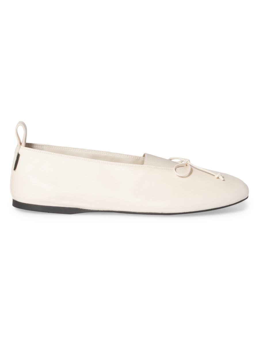Miu Miu Nappa Leather Ballerinas | Saks Fifth Avenue
