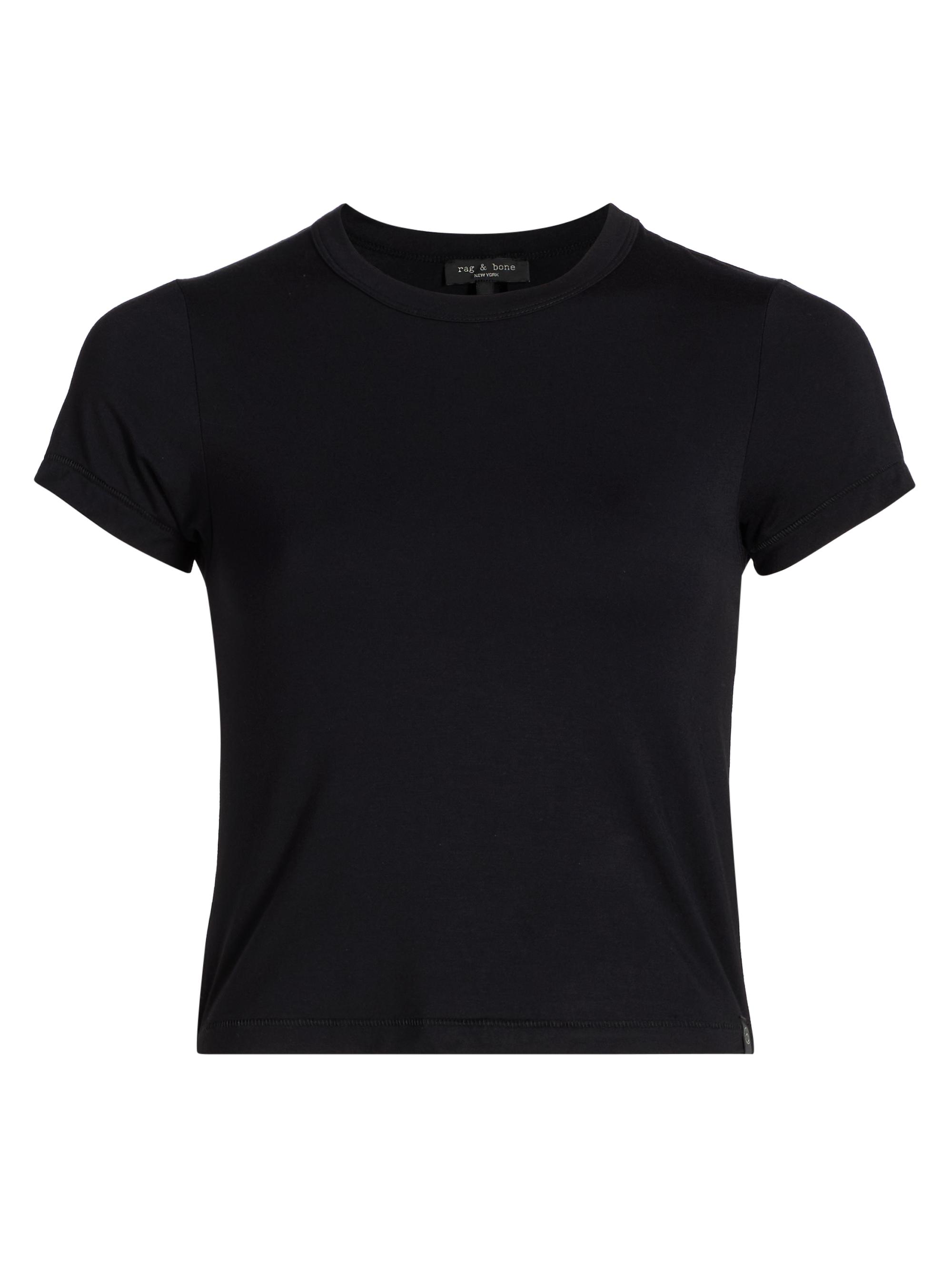 rag & bone Women's Luca Solid Jersey T-Shirt - Black