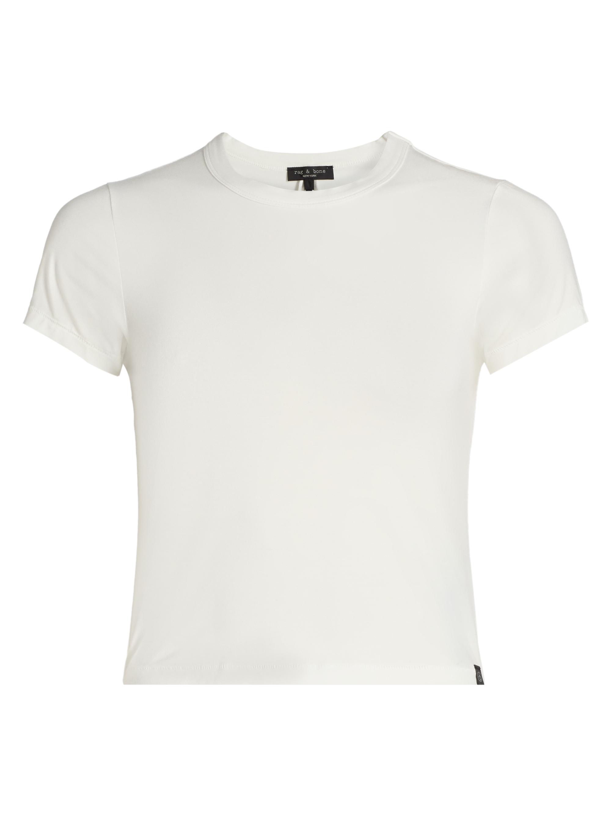 rag & bone Women's Luca Solid Jersey T-Shirt - White