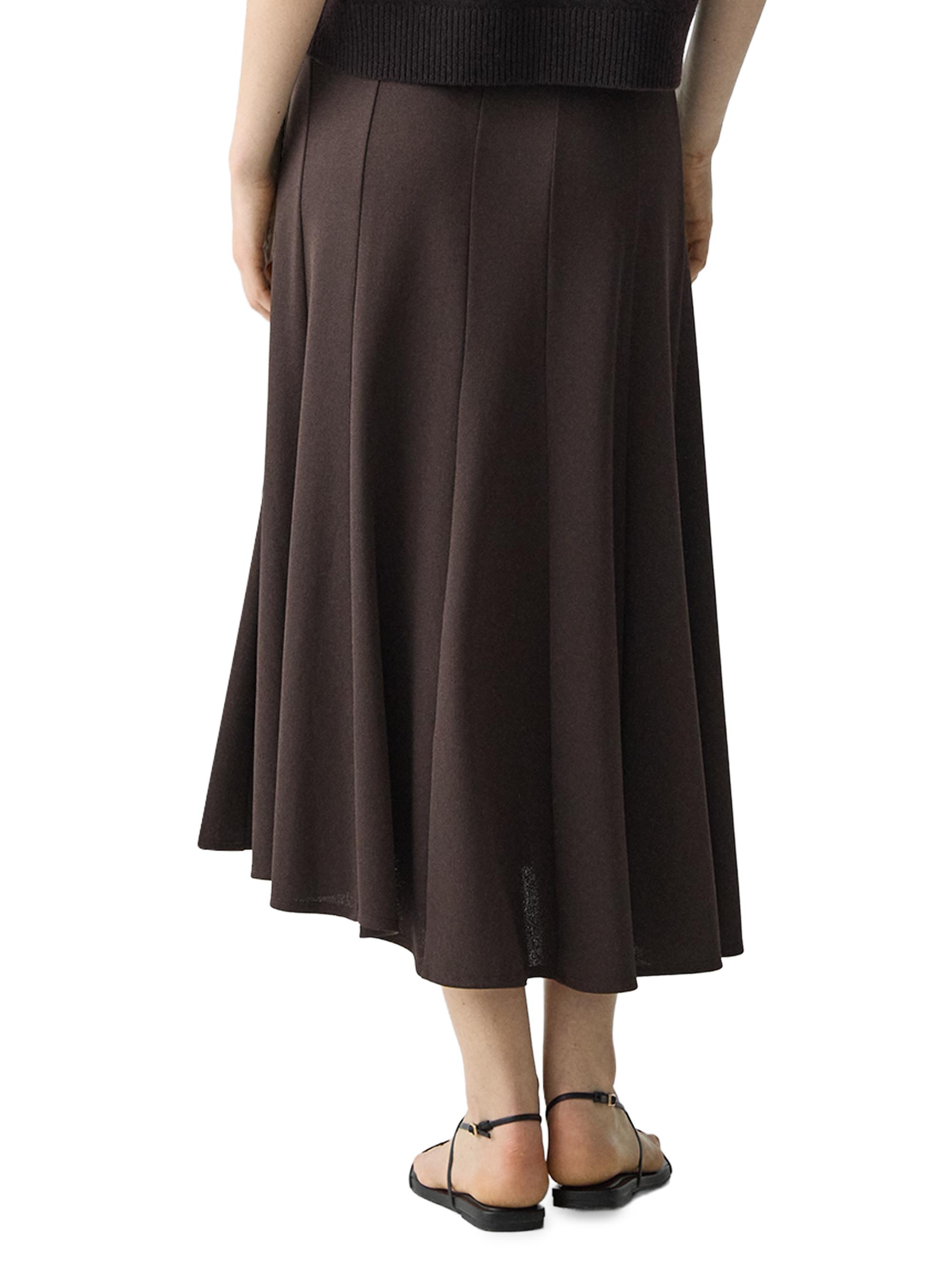 Theory Fluted Seam Midi-Skirt | Saks Fifth Avenue