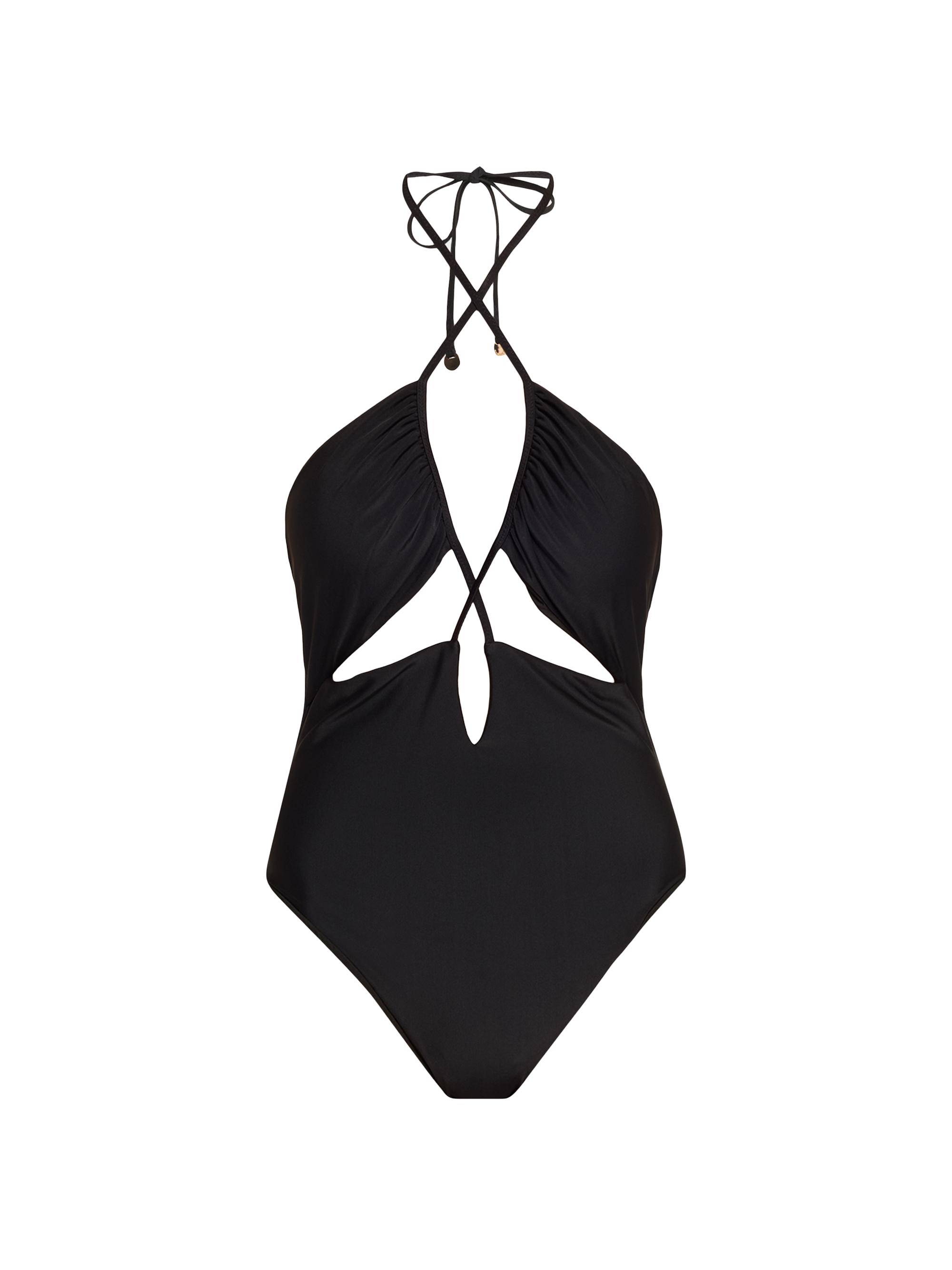 Ramy Brook Women's Nia Halterneck One-Piece Swimsuit - Black