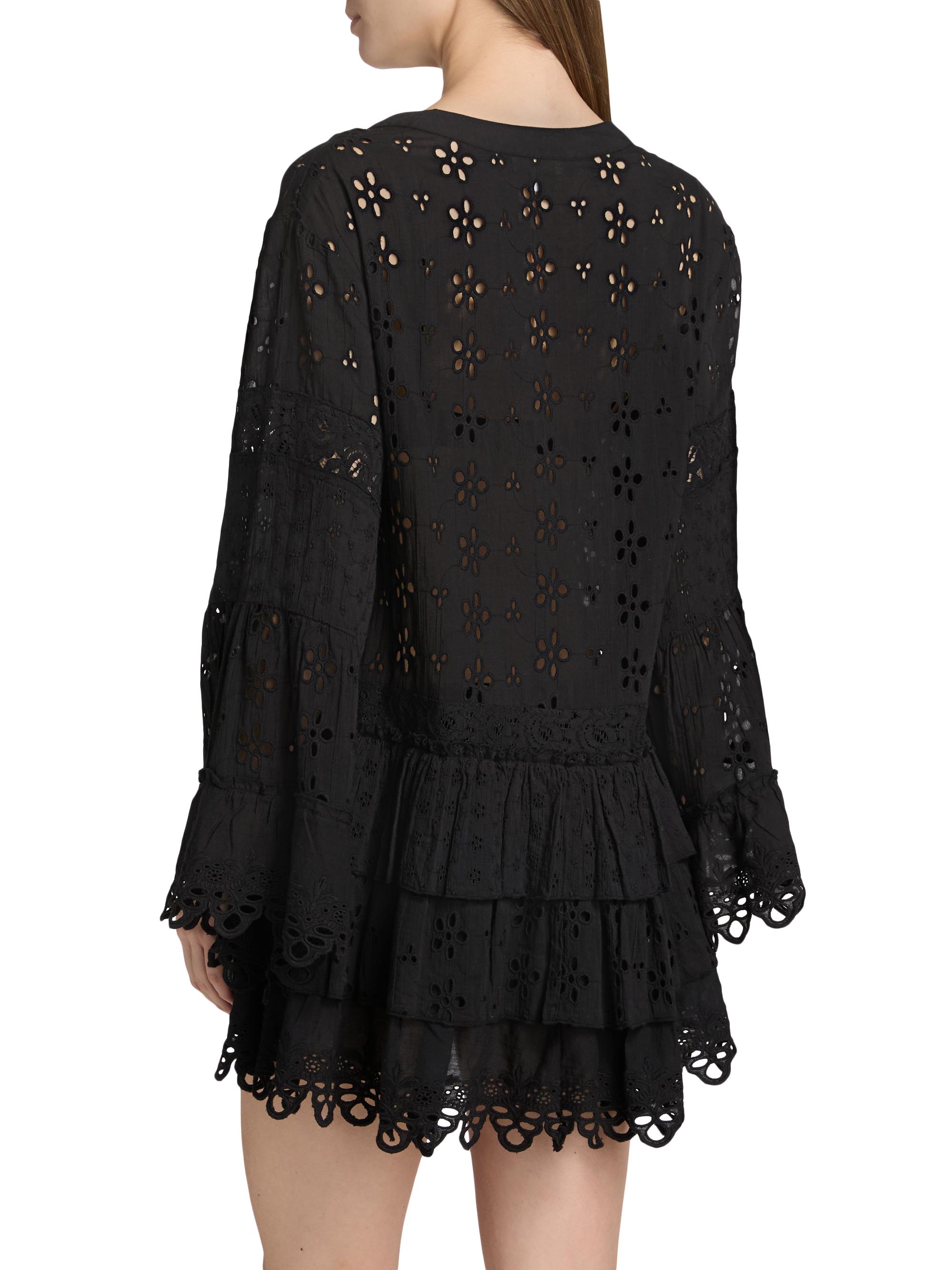 Ramy Brook Roxanne Eyelet Cotton Minidress | Saks Fifth Avenue
