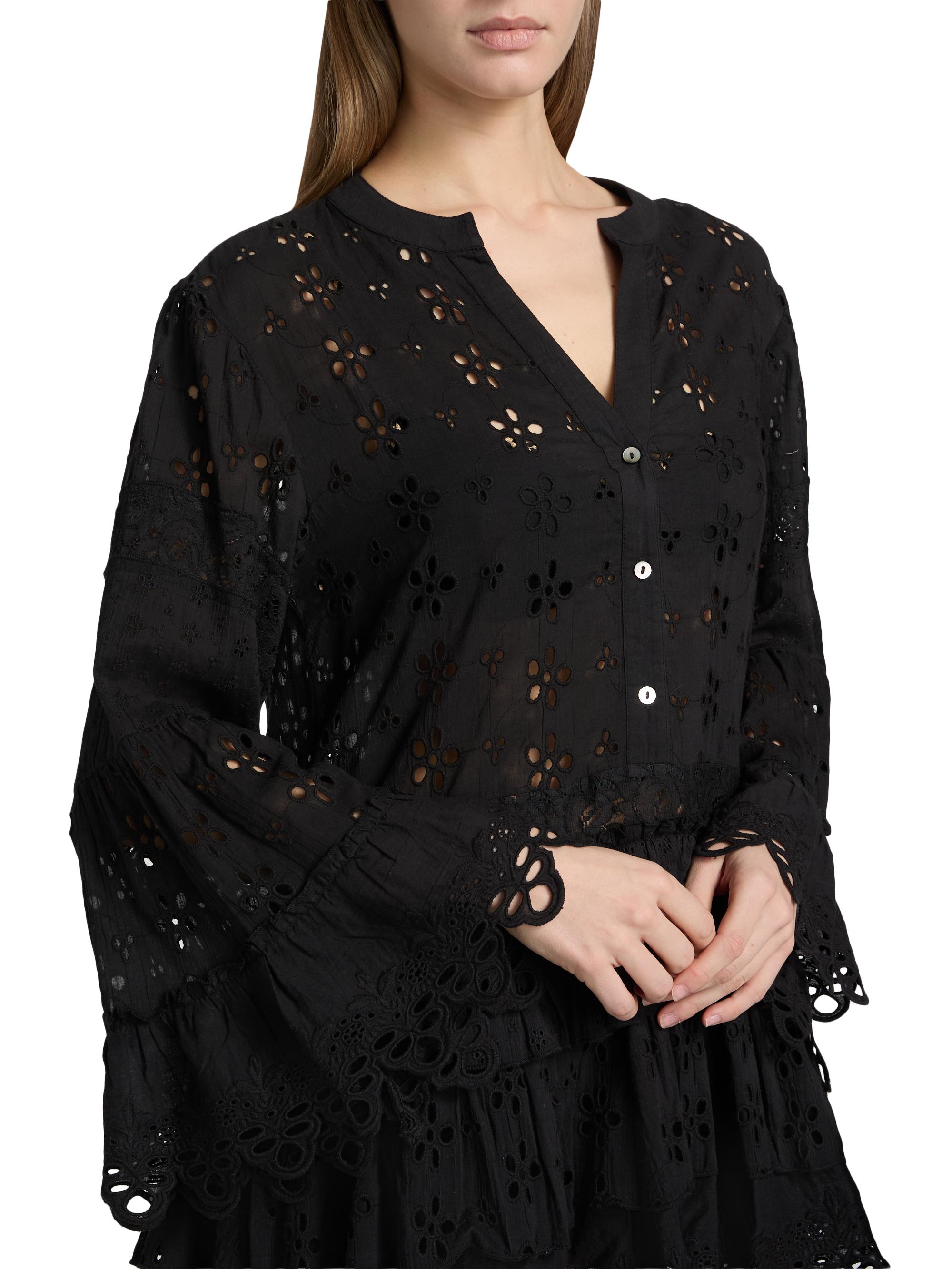 Ramy Brook Roxanne Eyelet Cotton Minidress | Saks Fifth Avenue