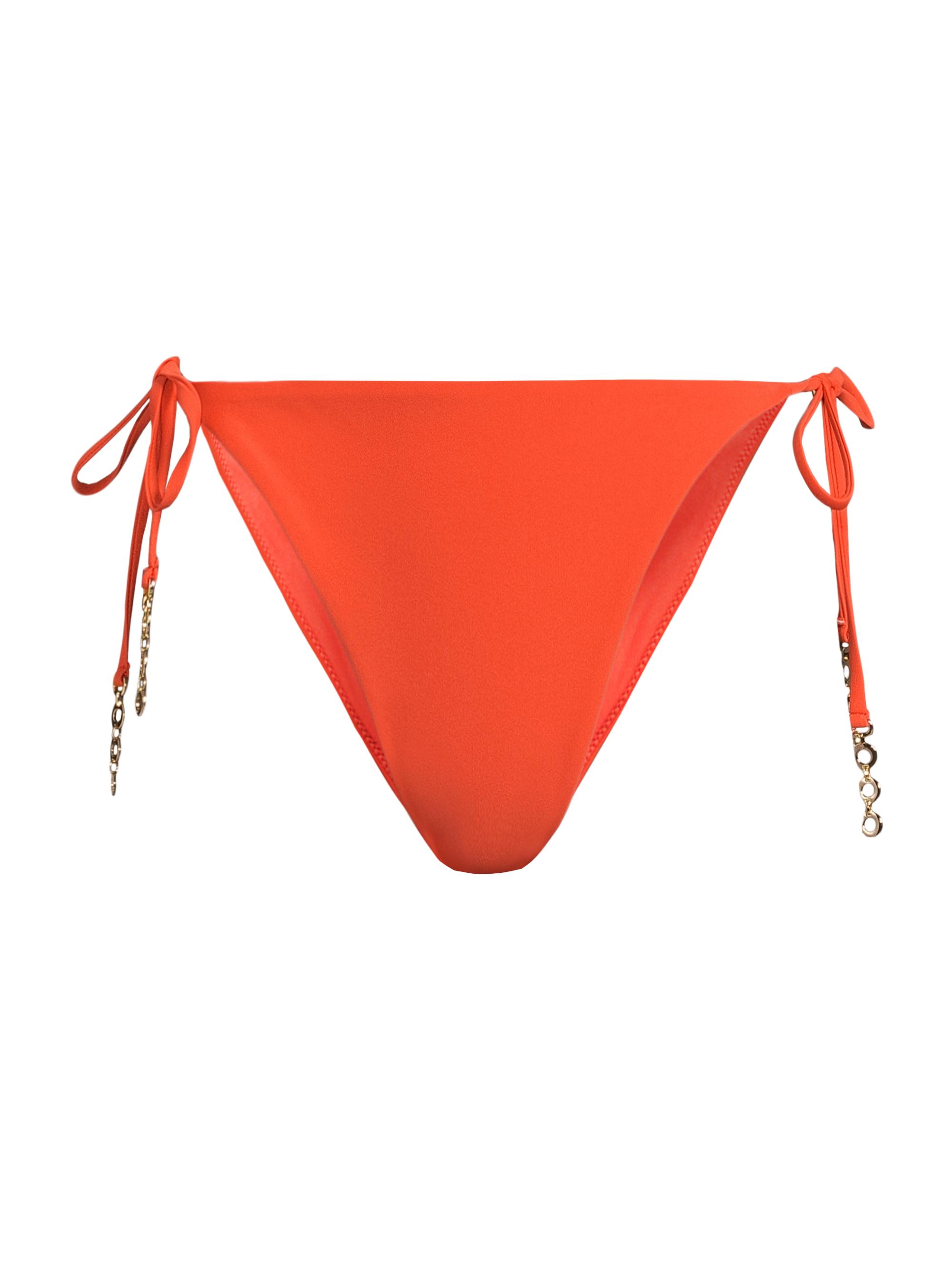 Ramy Brook Women's Heather Side Tie Bikini Bottom - Vivid Orange