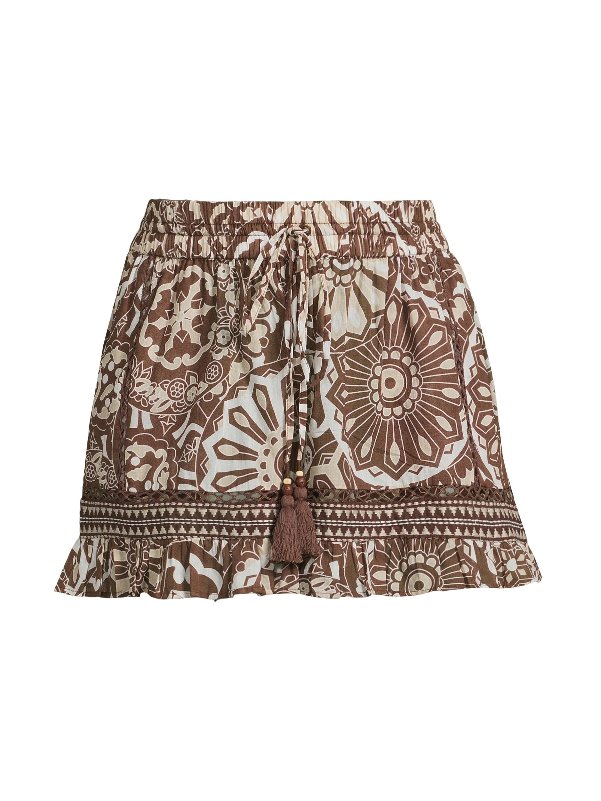 Trisha Printed Cotton Shorts