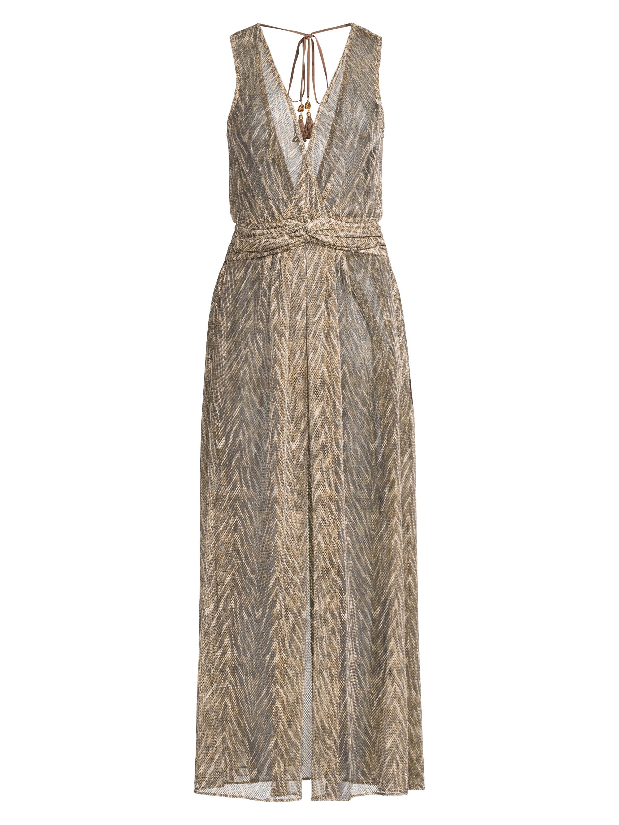 Ramy Brook Women's Sahana Animal Printed Cover-Up Maxi Dress - Beach Brown Zebra
