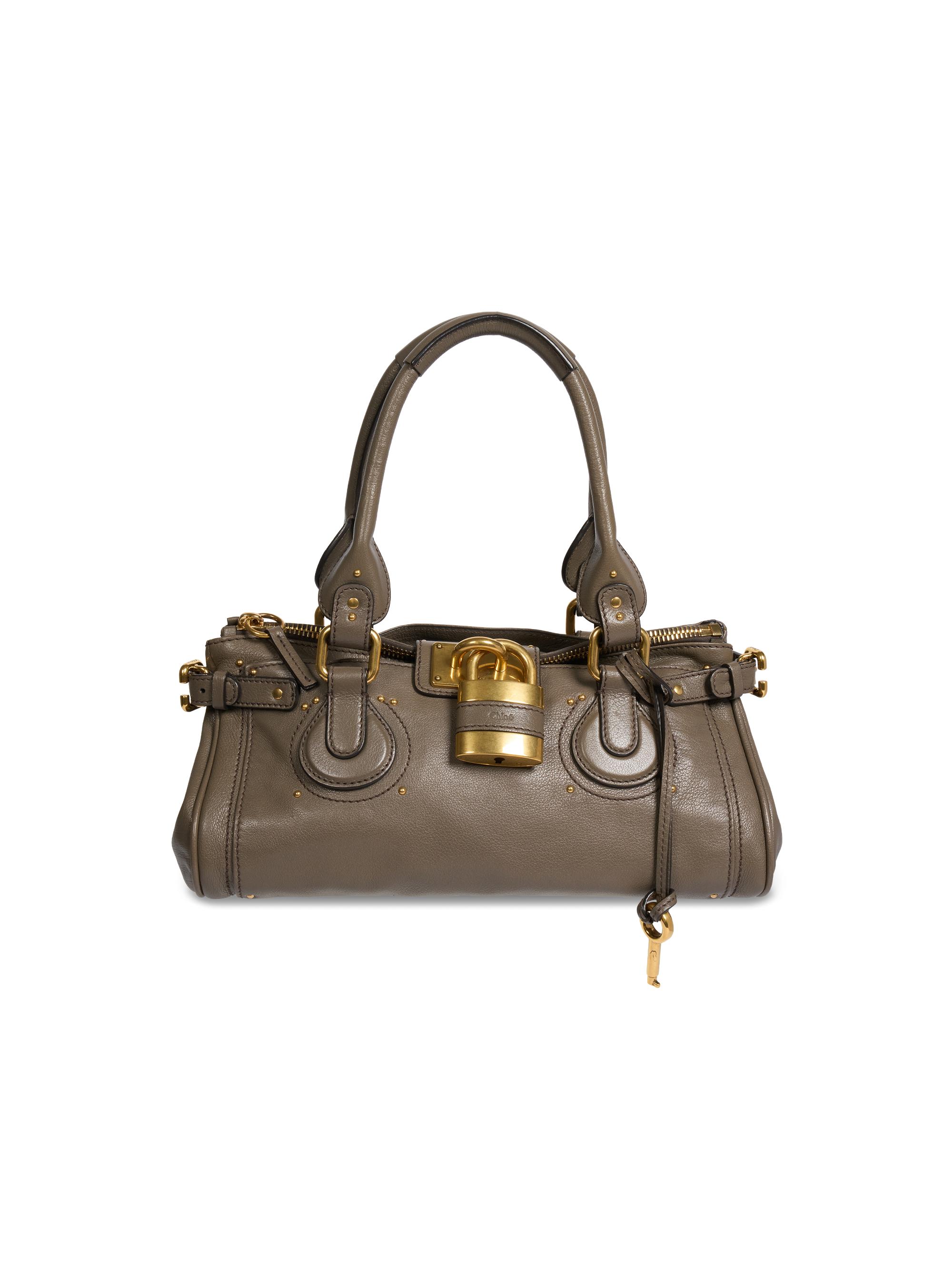 Chloé Women's Paddington Leather Shoulder Bag - Aloe Green