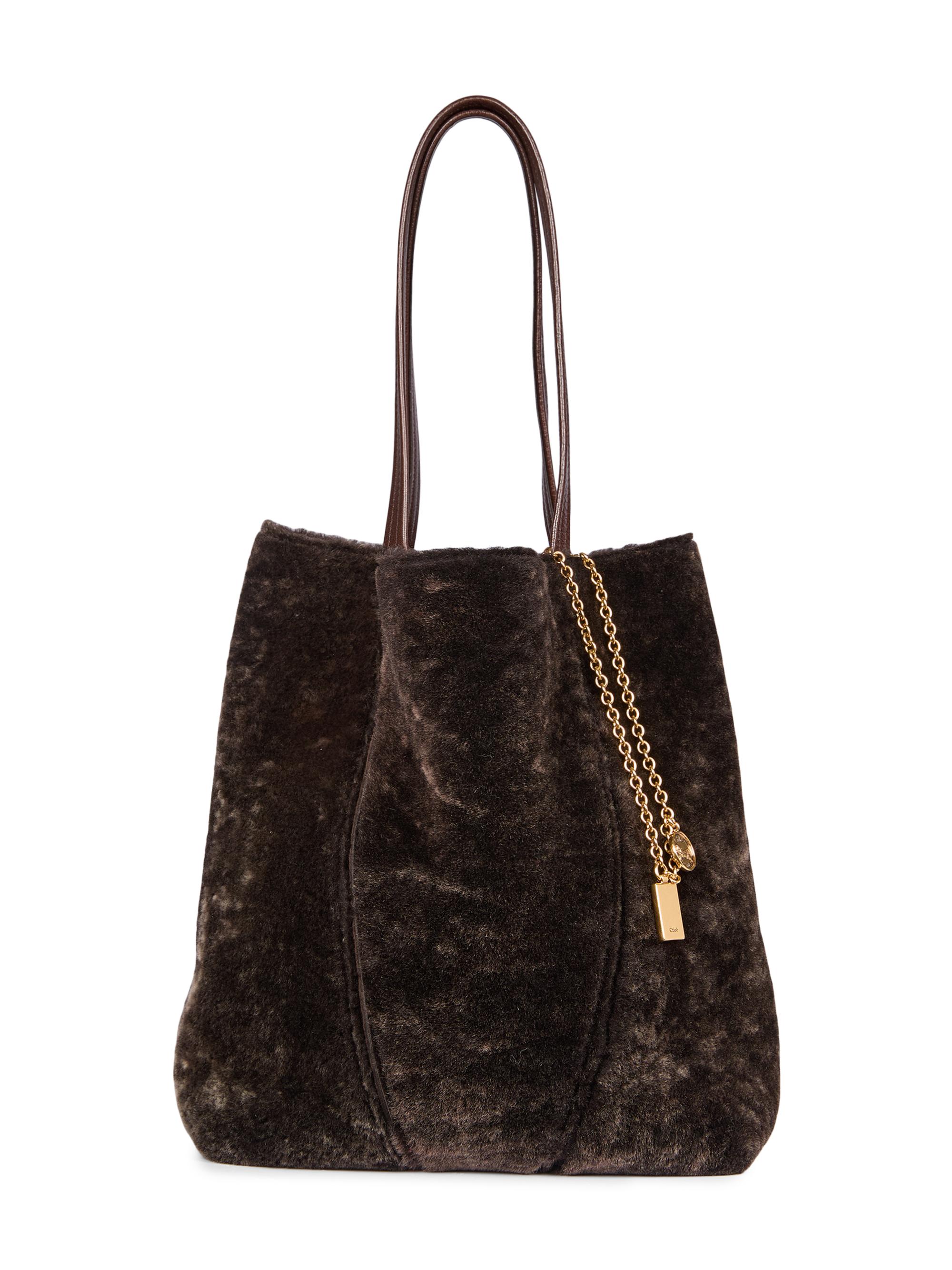 Spin Shearling Tote Bag