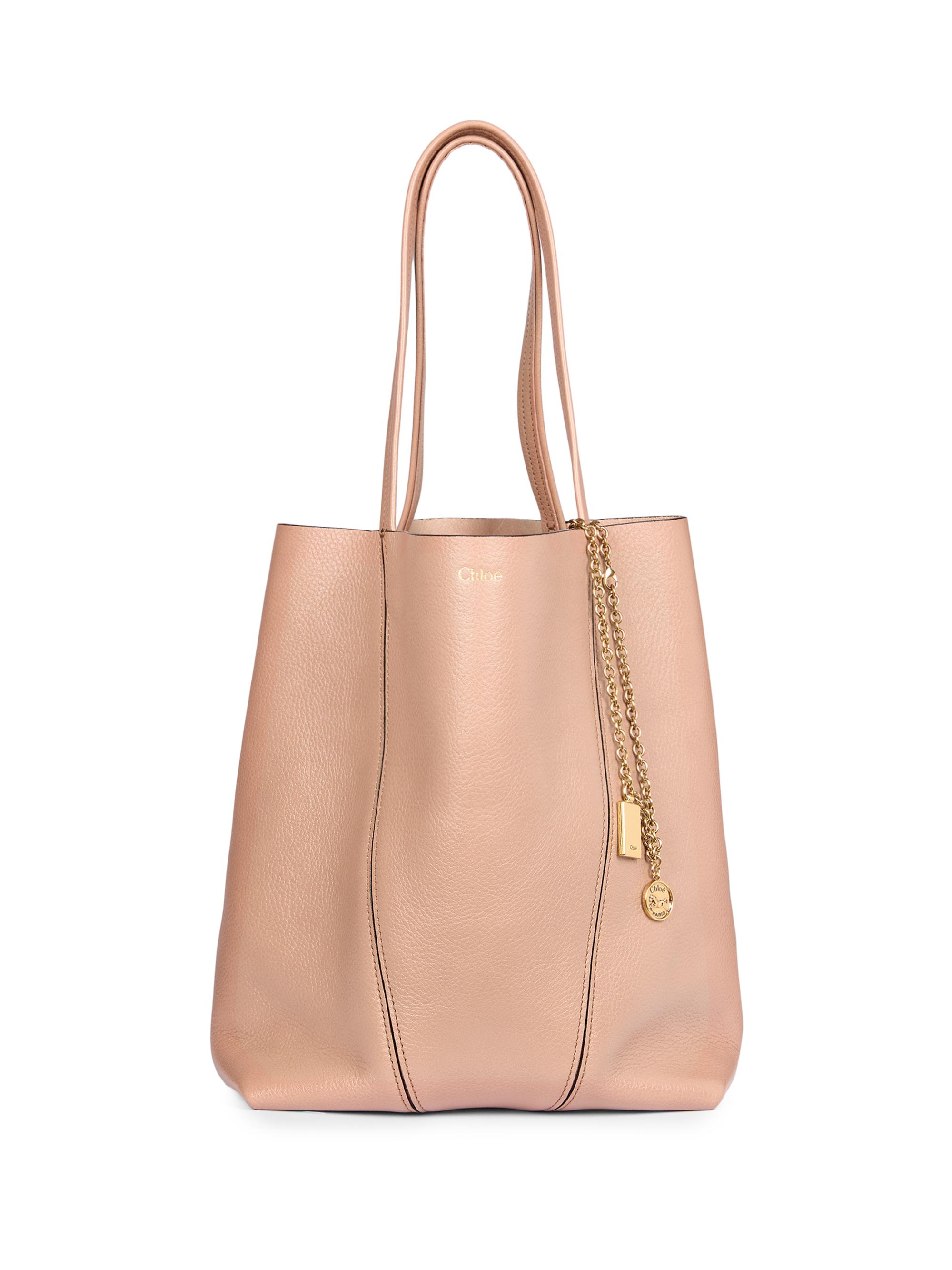 Chloé Women's Spin Leather Tote Bag - Woodrose