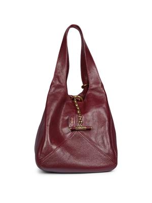 Chloé Women's Balloon Leather Shoulder Bag - Grenat