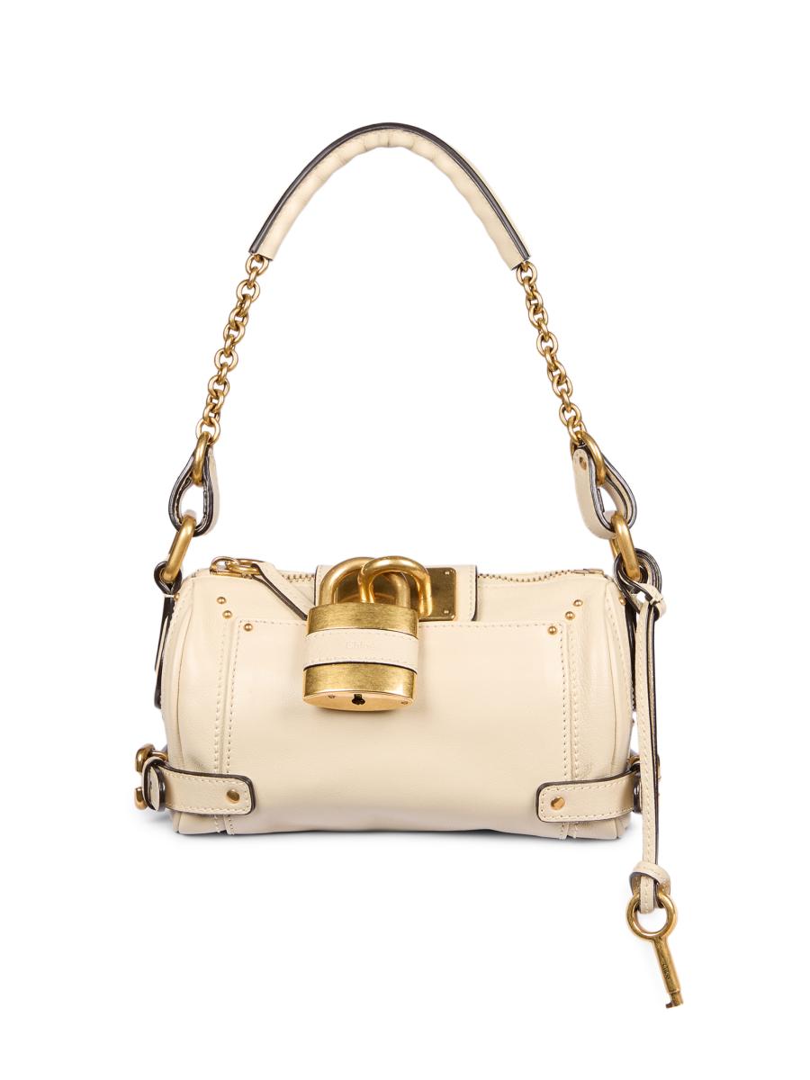 バッグ Chloe Paddington Hand Bag beige Chloe Beige Paddington Hand One Shoulder Bag Leather Lock