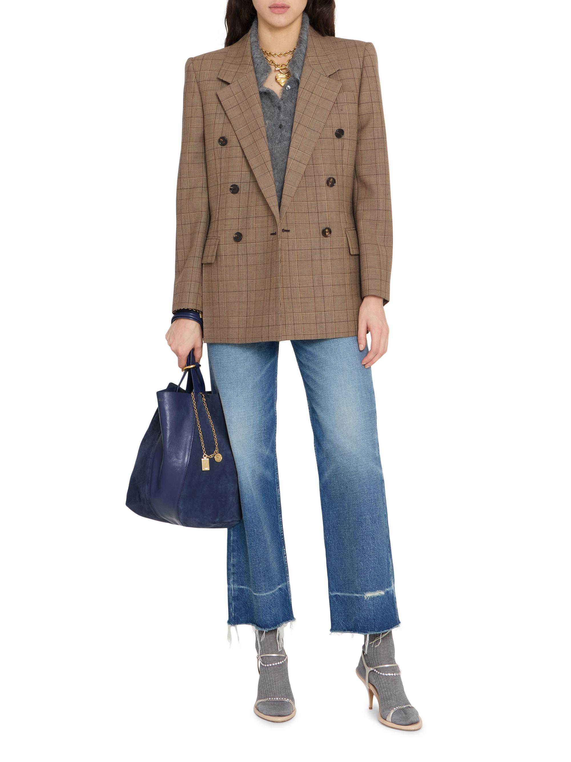 Chloé Women's Spin Leather & Suede Tote Bag - Parisian Night | Thumbnail 2