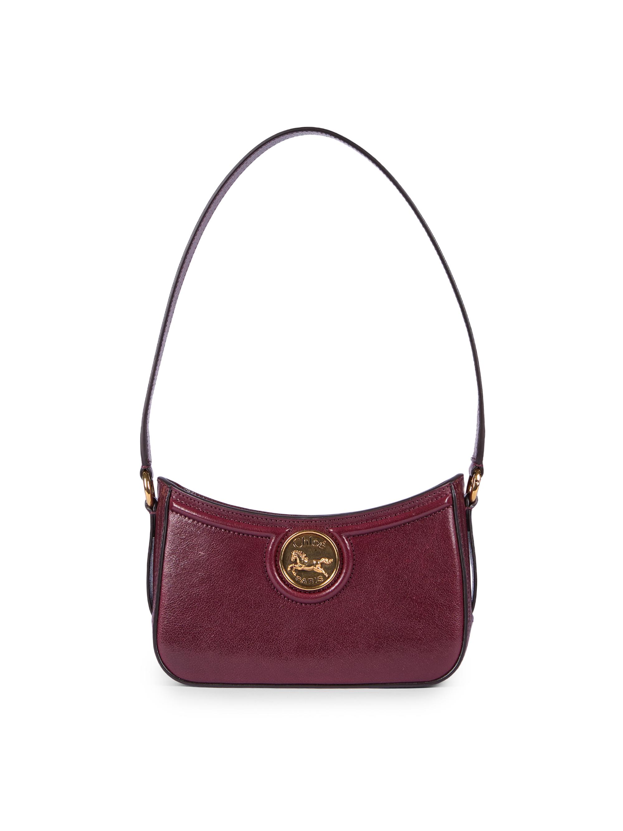 Chloé Women's Horse Leather Shoulder Bag - Grenat
