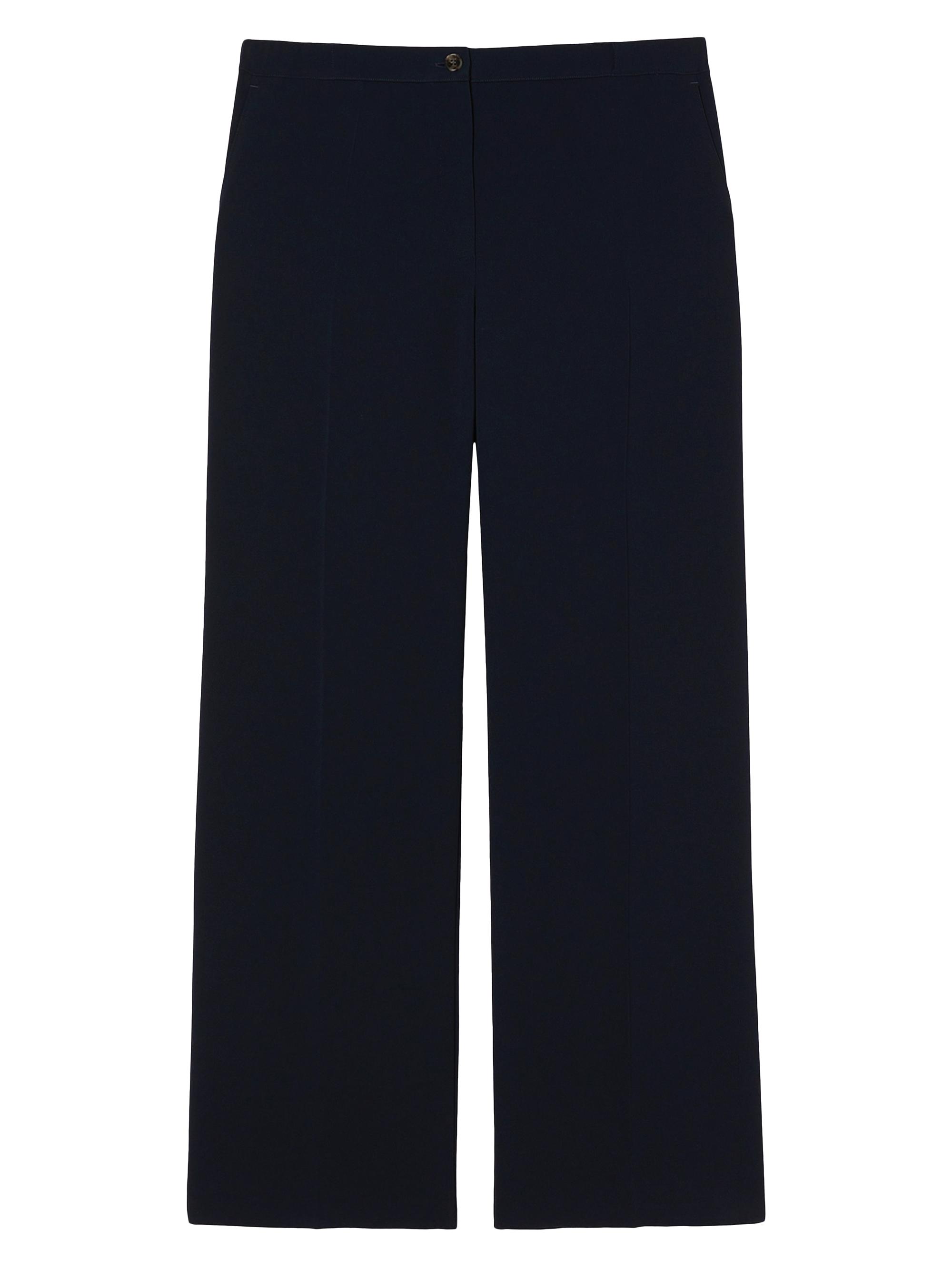 Marina Rinaldi Women's Straight Fit Cady Trousers - Midnightblue