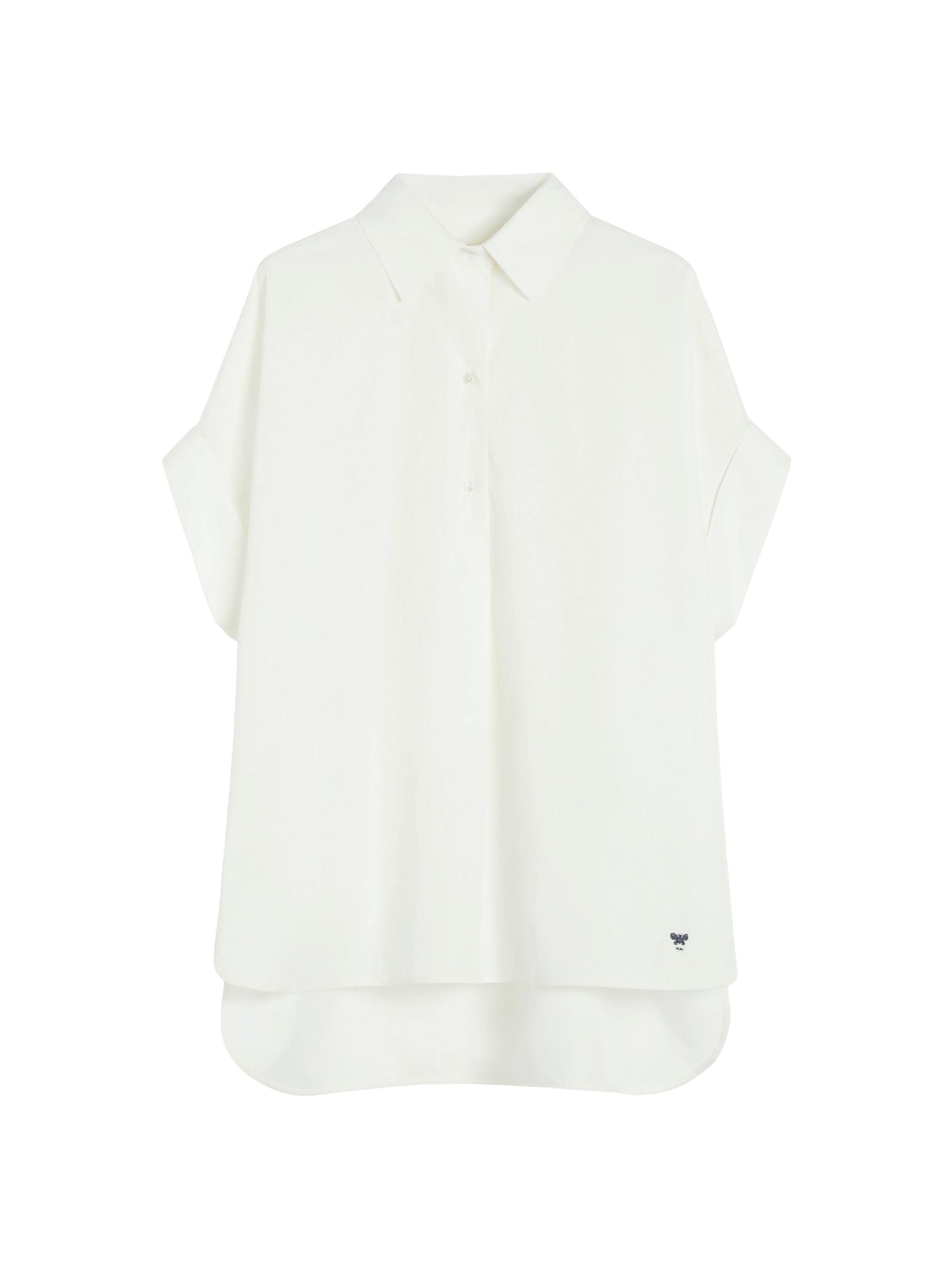 Weekend Max Mara Women's Straight Fit Cotton Poplin Shirt - White