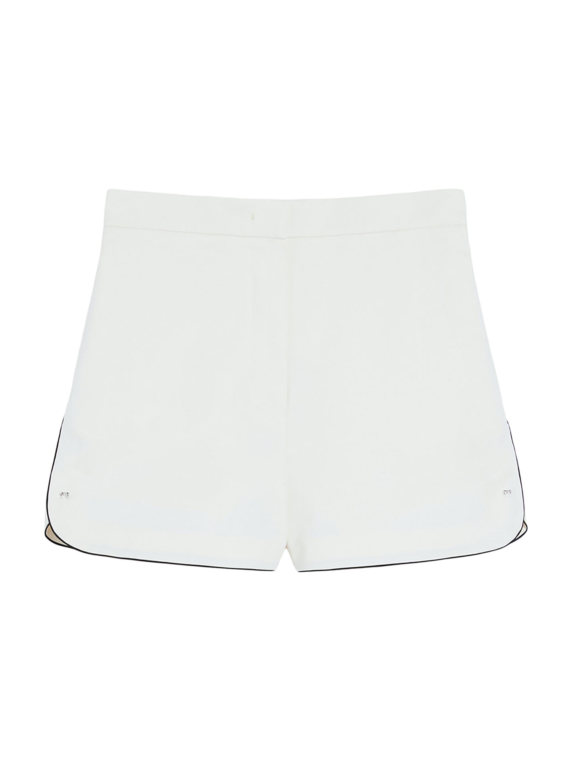 Max Mara Women's Double Faced Cotton Canvas Shorts - White
