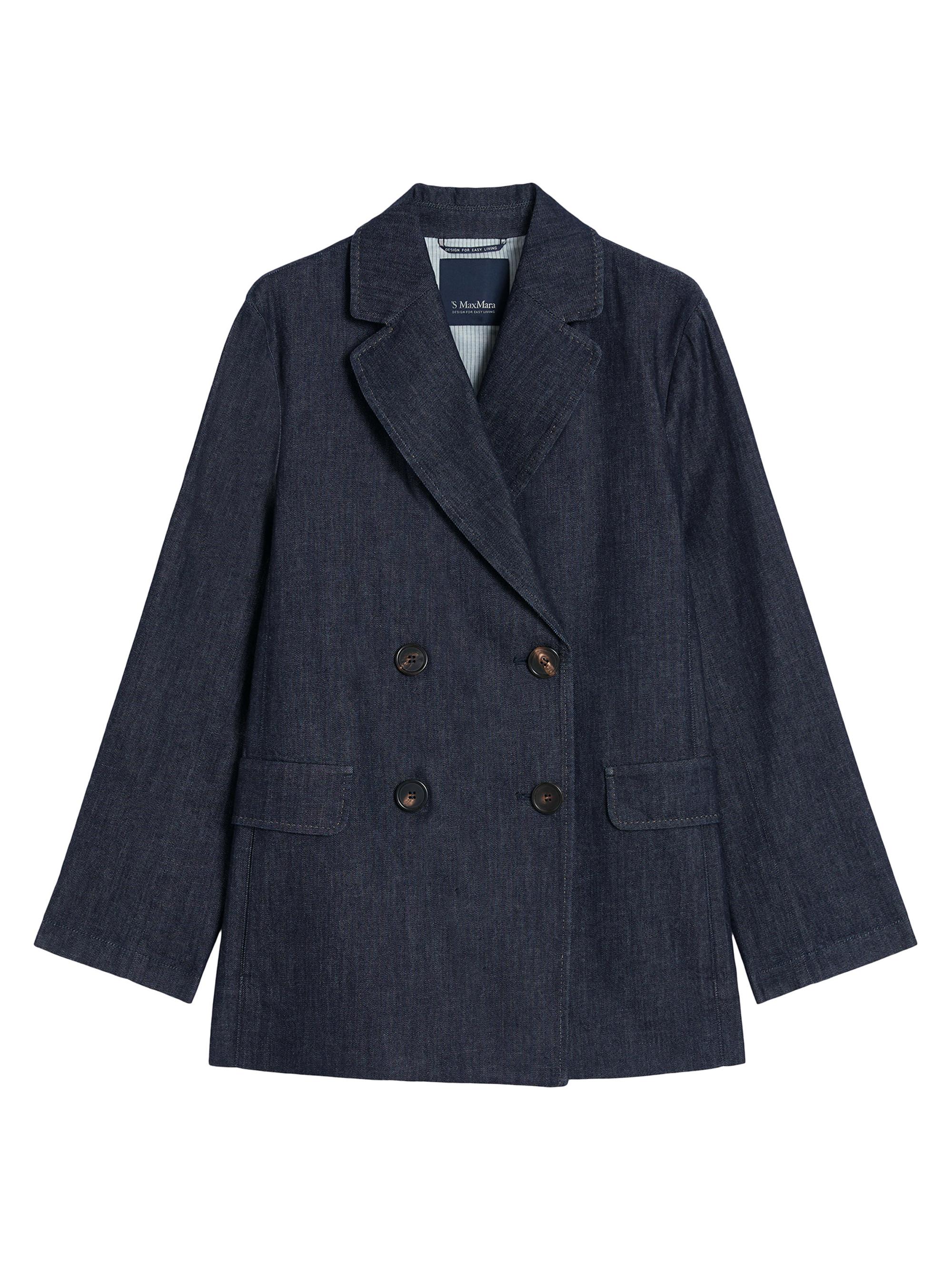 Max Mara Women's Double Breasted Denim Blazer - Ultramarine