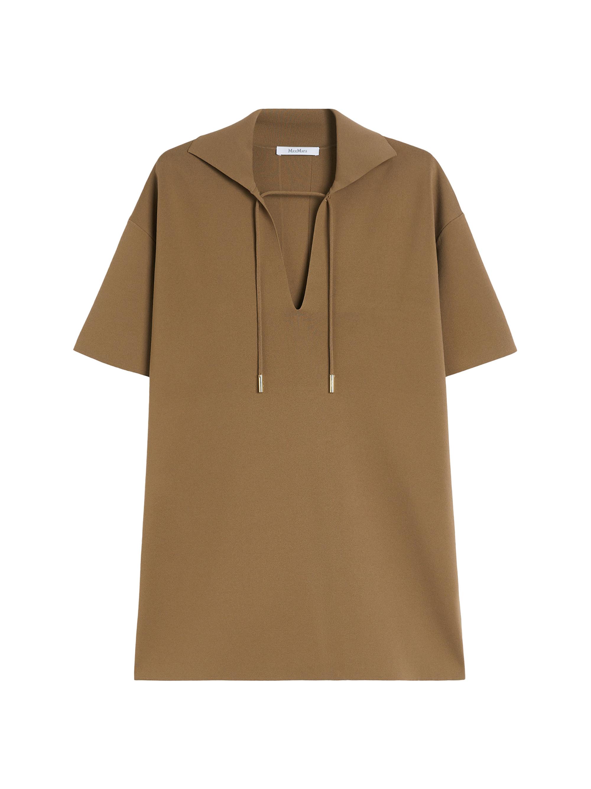 Max Mara Women's Viscose Crepe Yarn Blouse - Hazelnut Brown