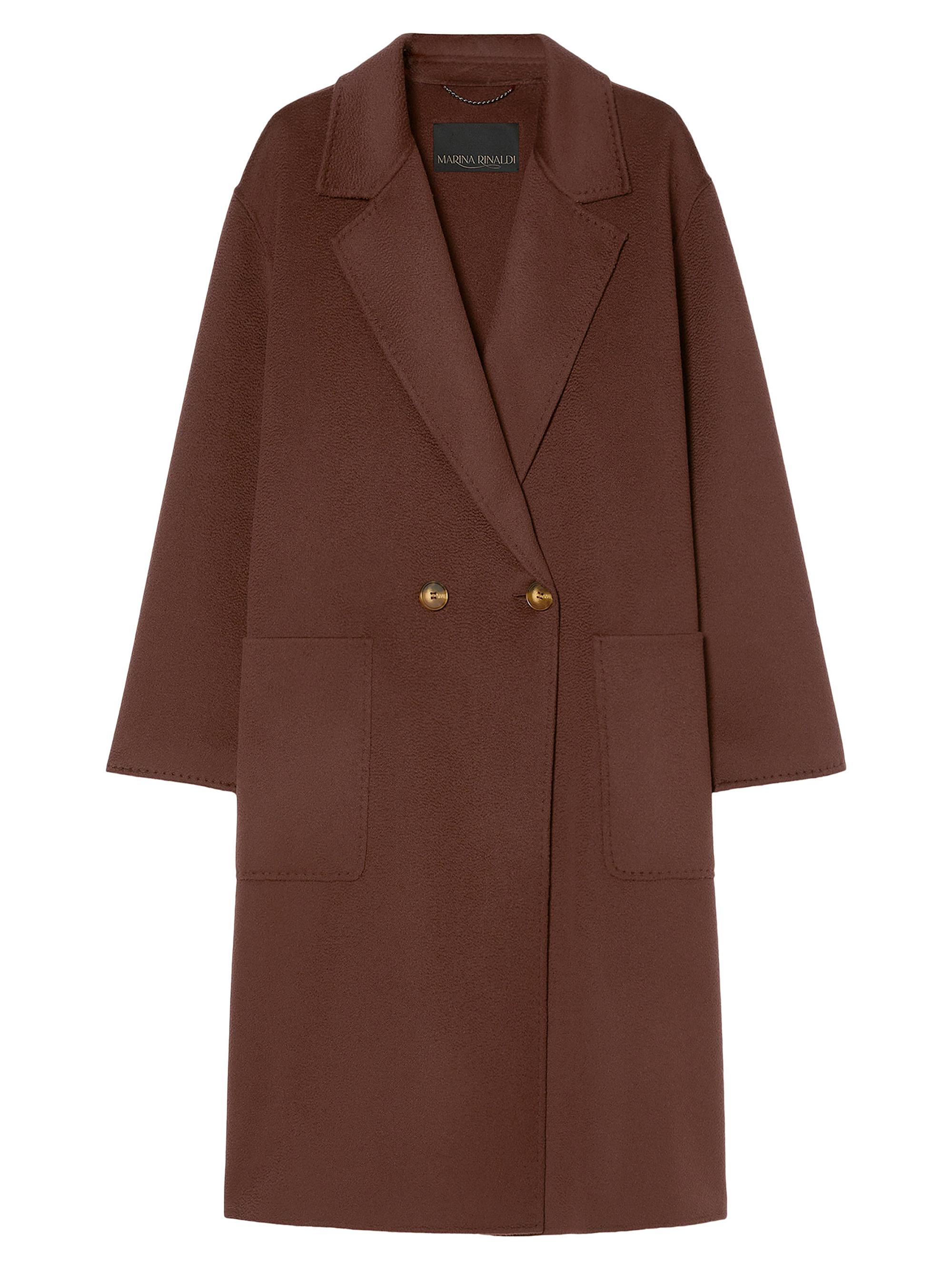 Marina Rinaldi Women's Double Sided Wool Coat - Bordeaux