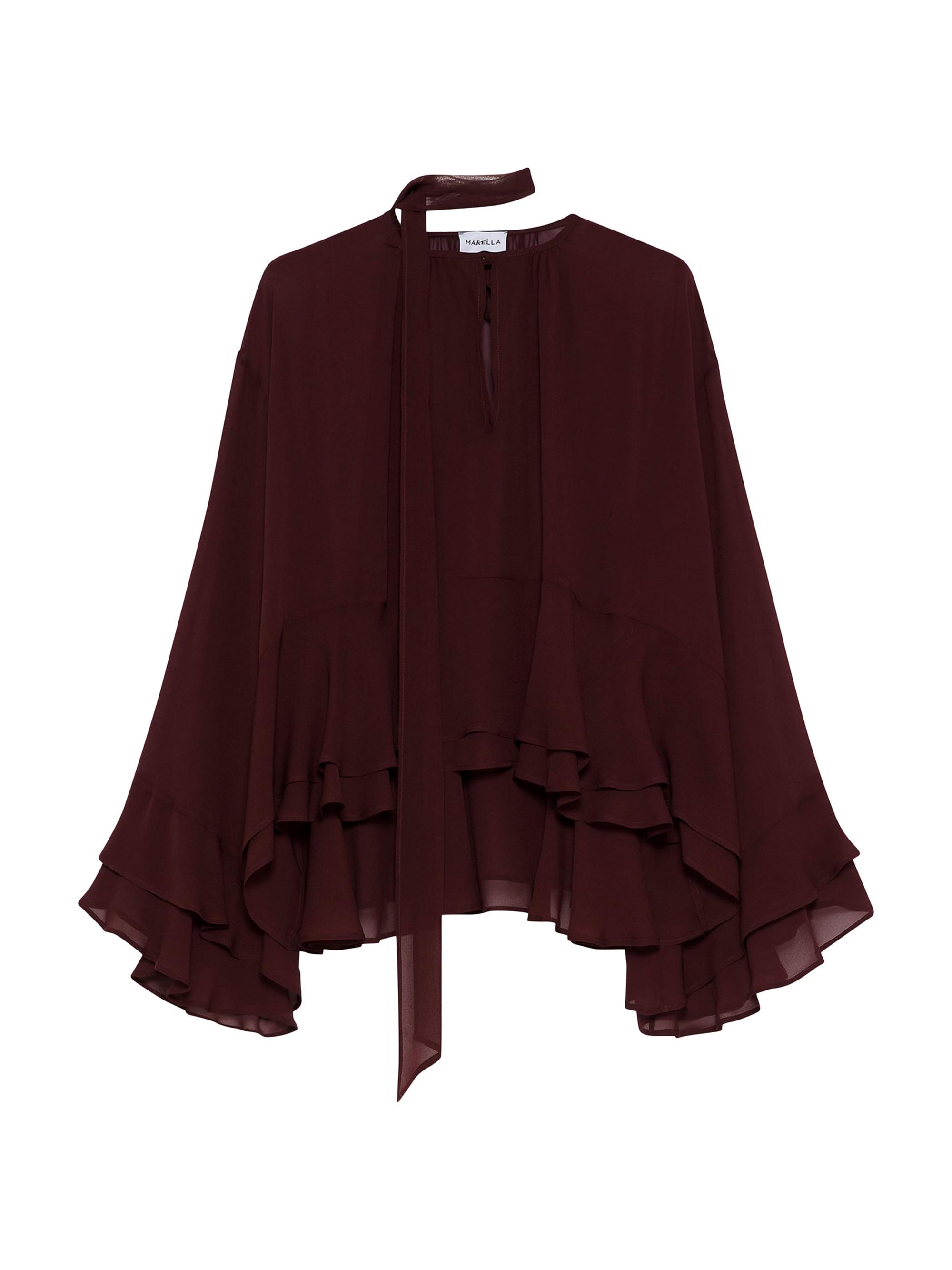 Marella Women's Georgette Blouse - Bordeaux