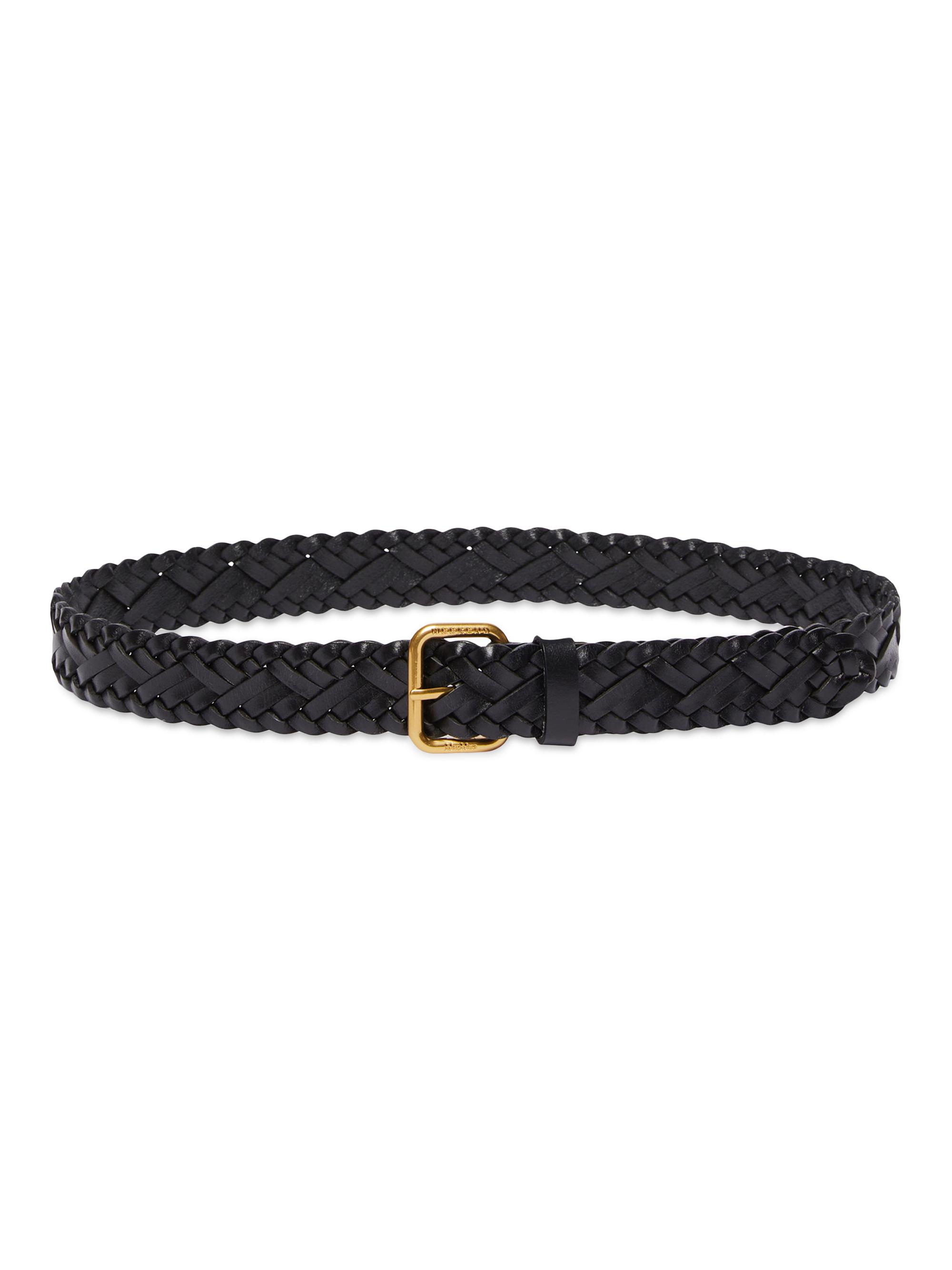 Weekend Max Mara Women's Woven Leather Belt - Black
