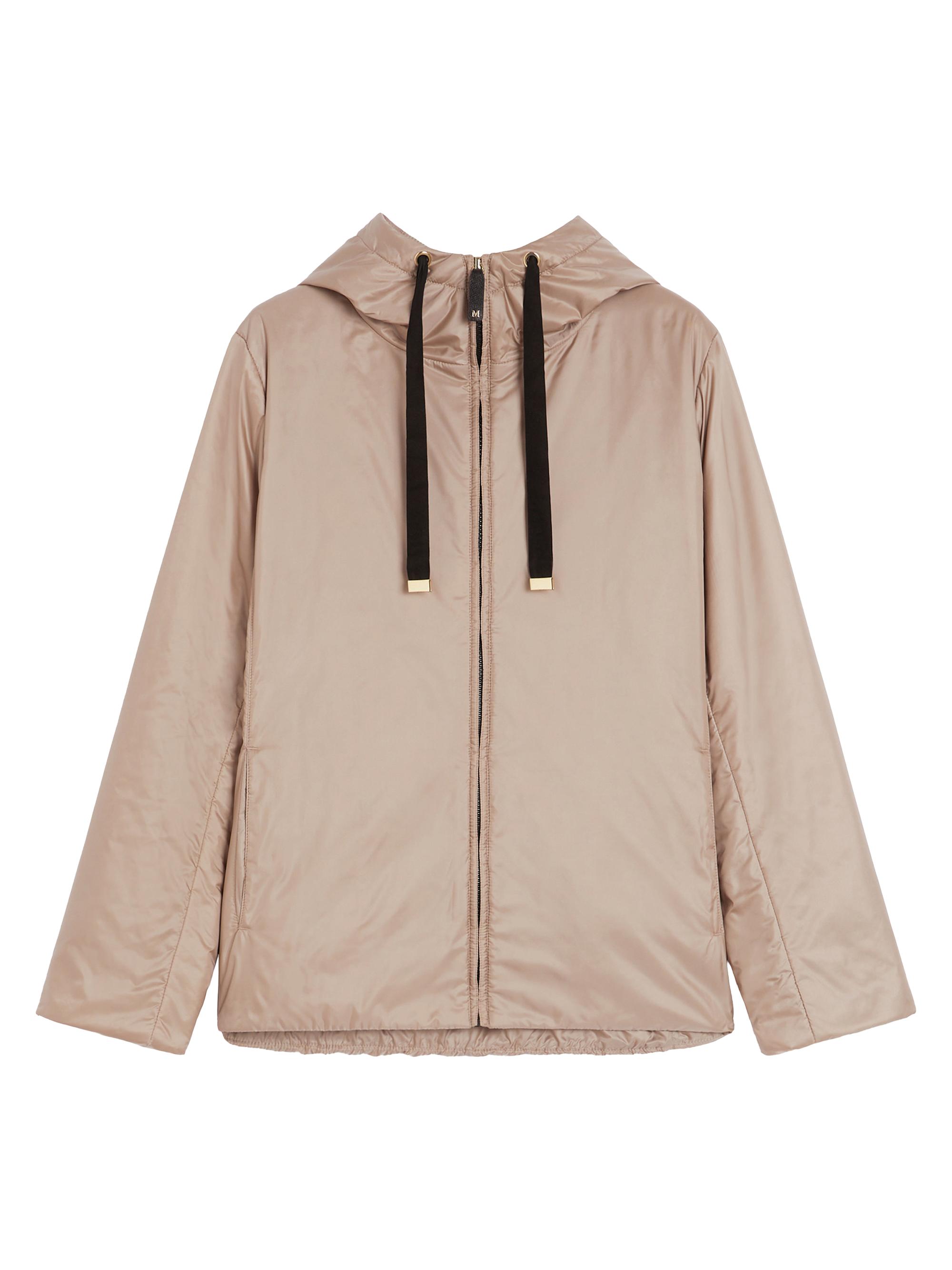 Max Mara Women's Padded Hooded Jacket in Water Repellent Canvas - Turtledove
