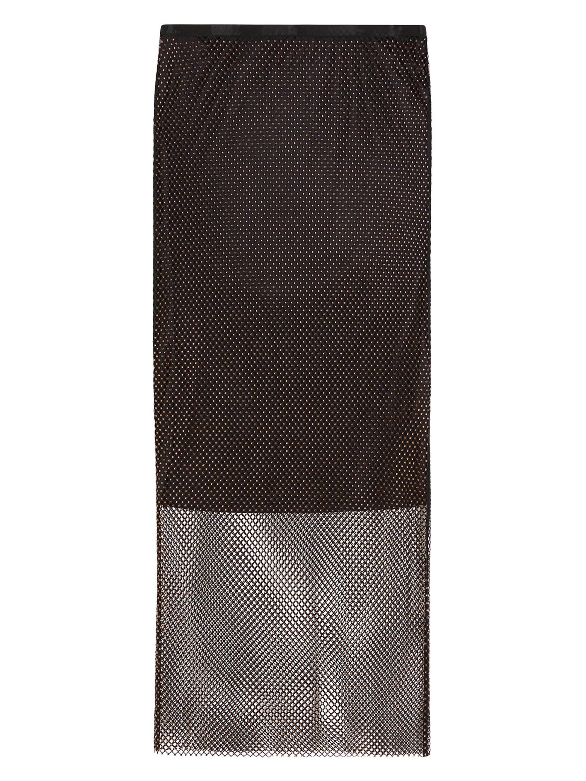 Sportmax Women's Midi Skirt with Rhinestones - Black