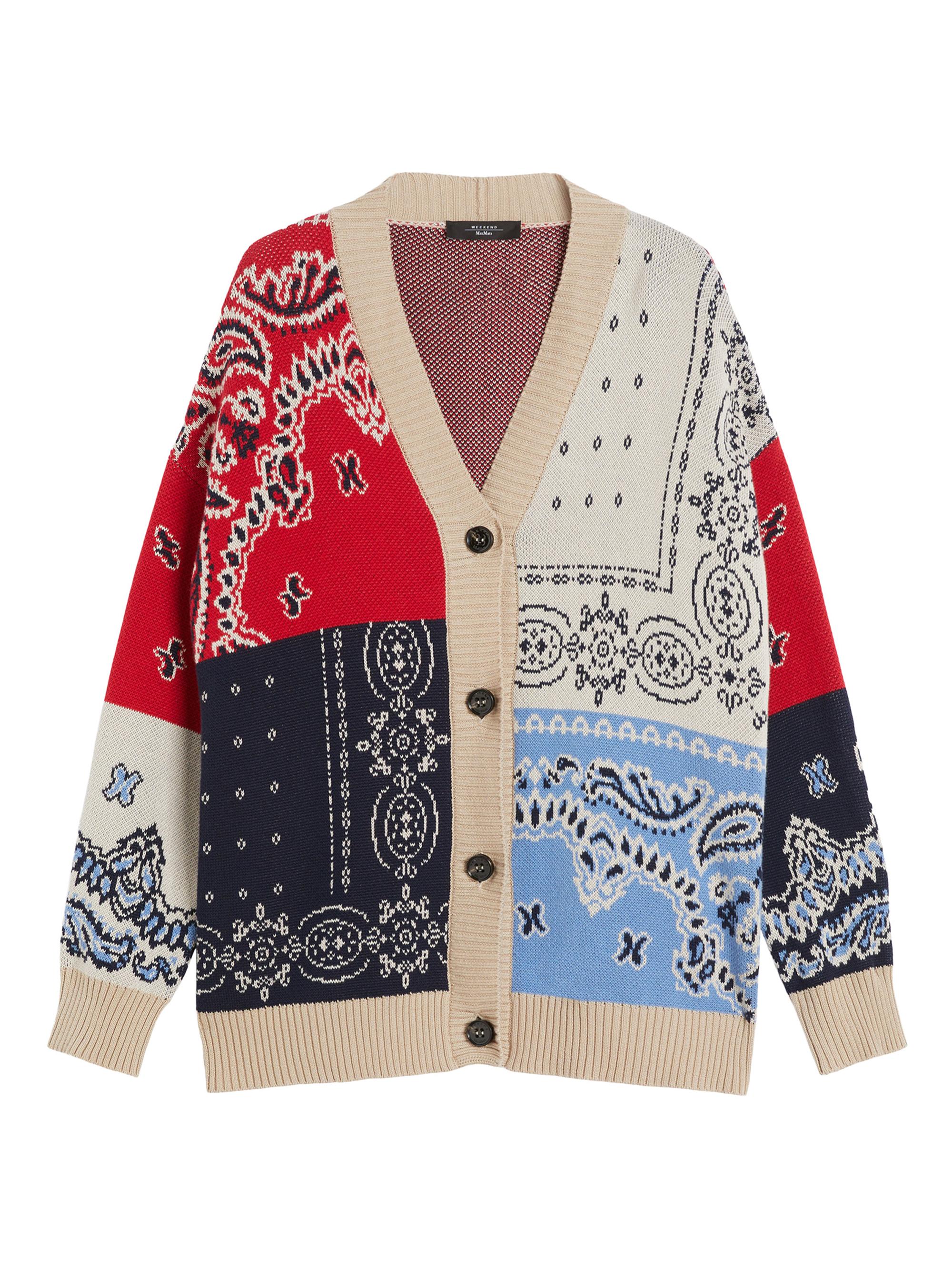 Weekend Max Mara Oversized Jacquard Yarn Cardigan | Saks Fifth Avenue