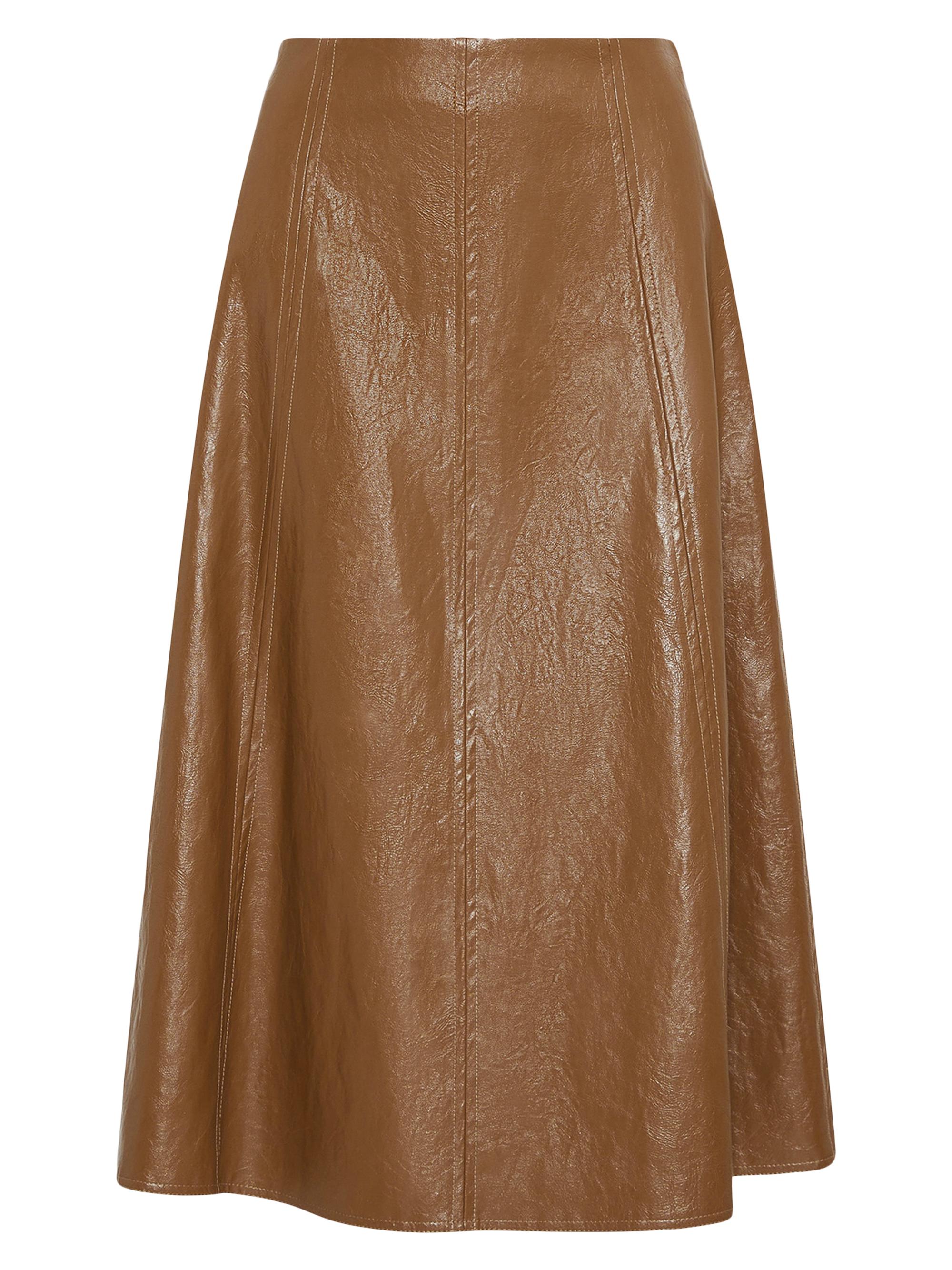 Marella Women's Flared Skirt - Tobacco