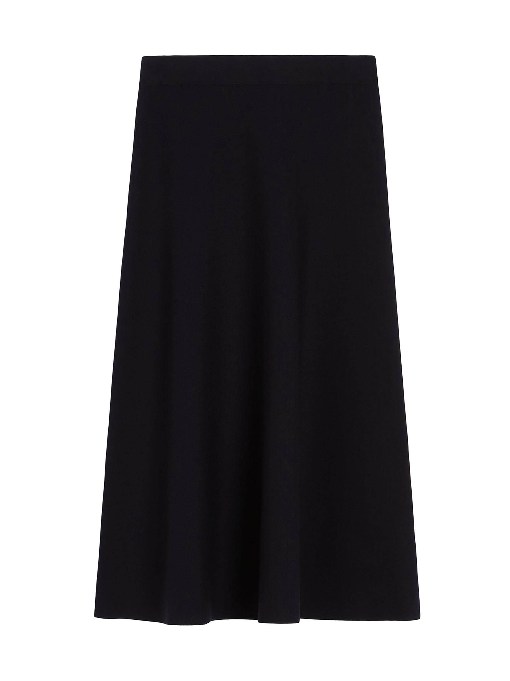 Max Mara Women's Flared Viscose Skirt - Navy