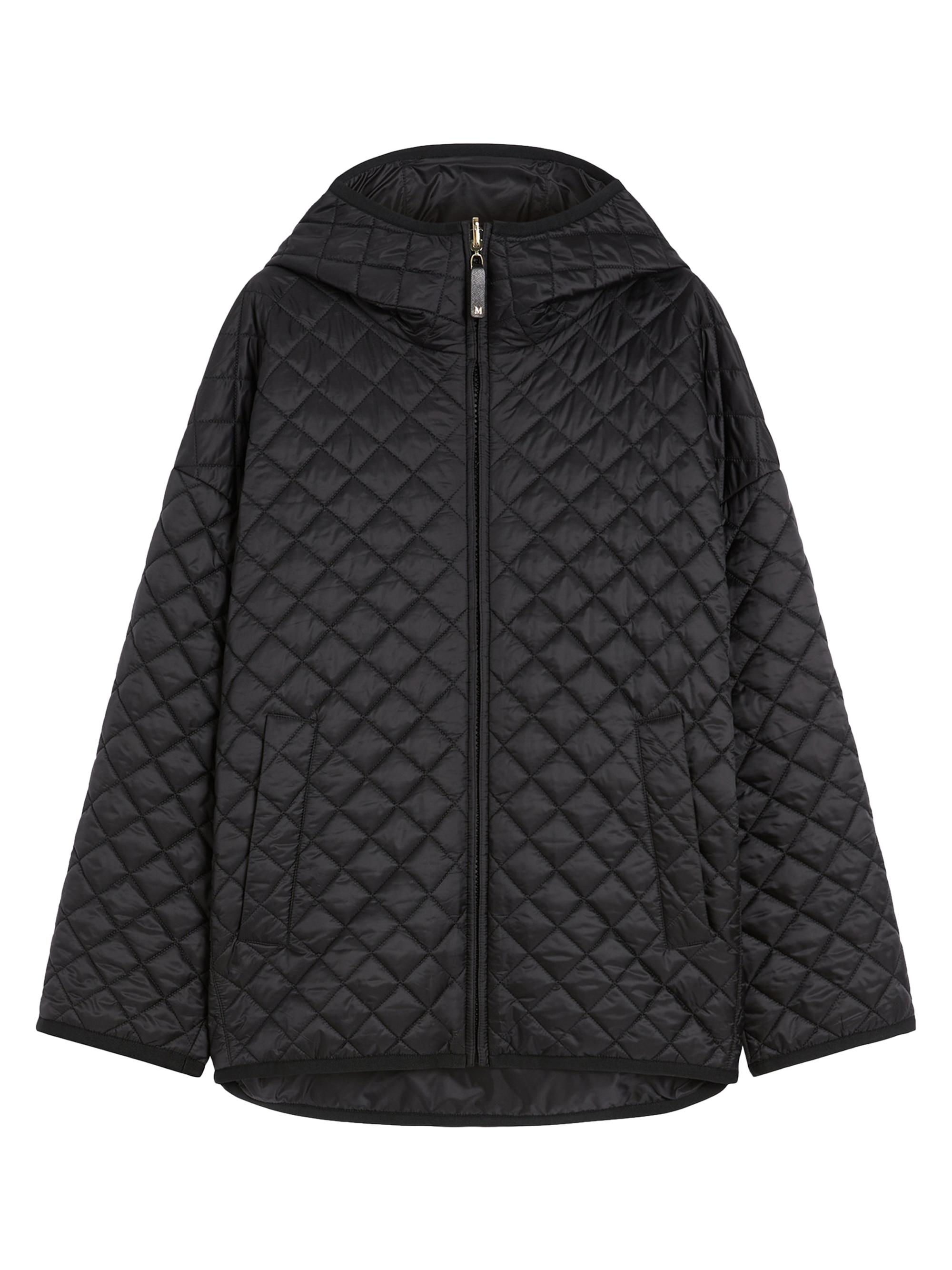 Max Mara Women's Reversible Padded Jacket in Water Repellent Canvas - Black
