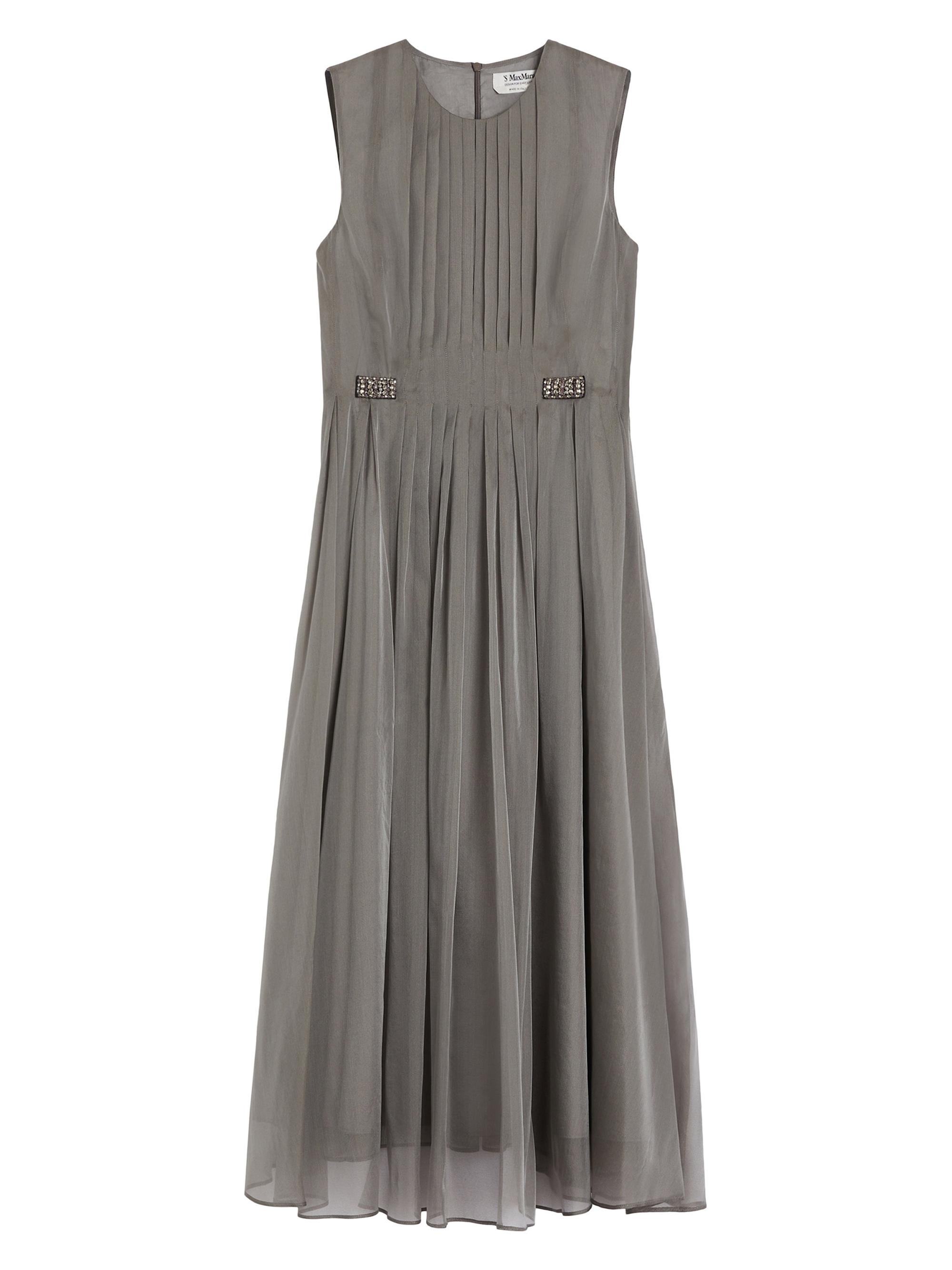 Max Mara Women's Silk Blend Organza Dress - Dark Grey