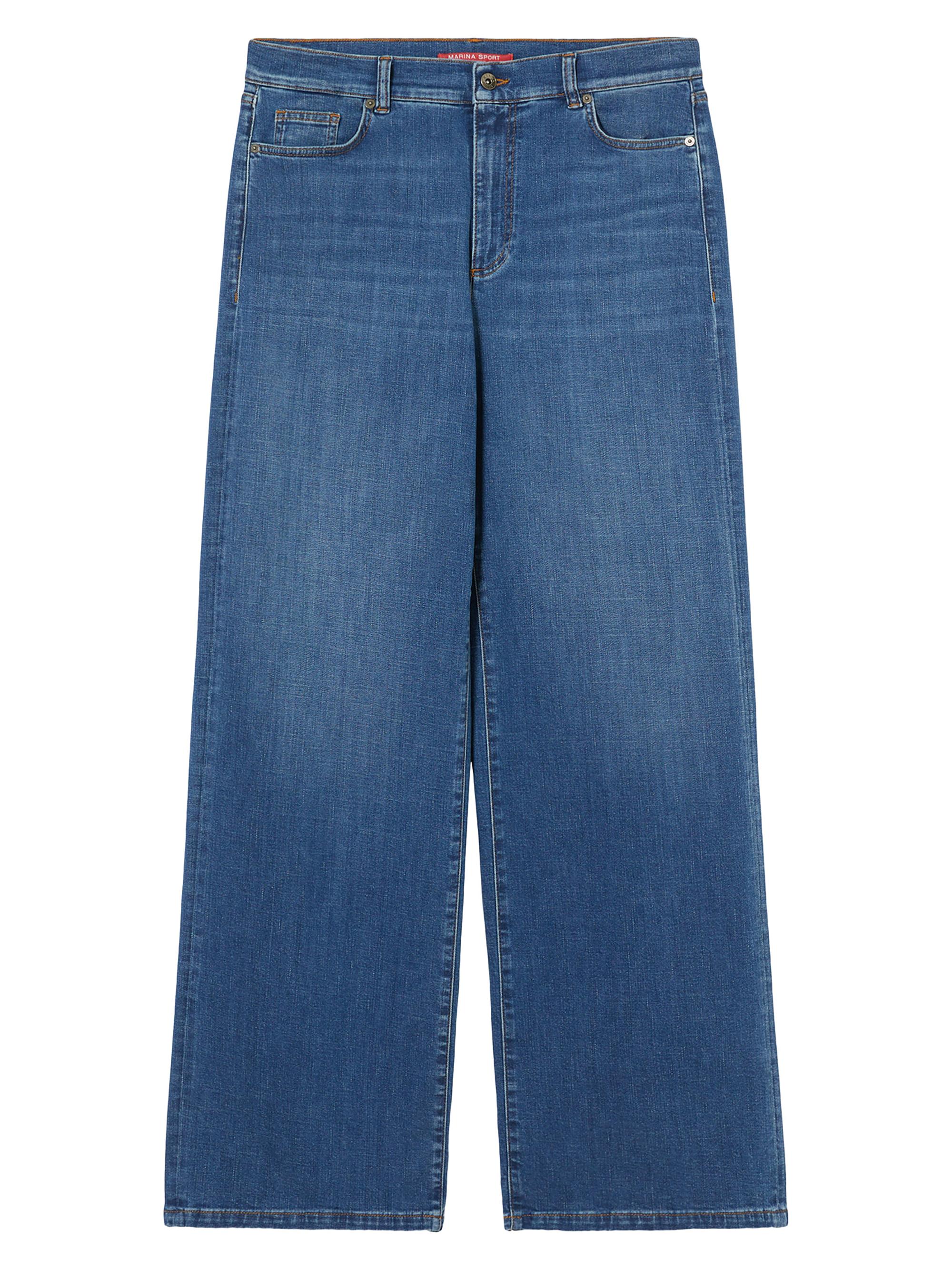 Marina Rinaldi Women's Denim Wide Leg Jeans - Navy Vintage