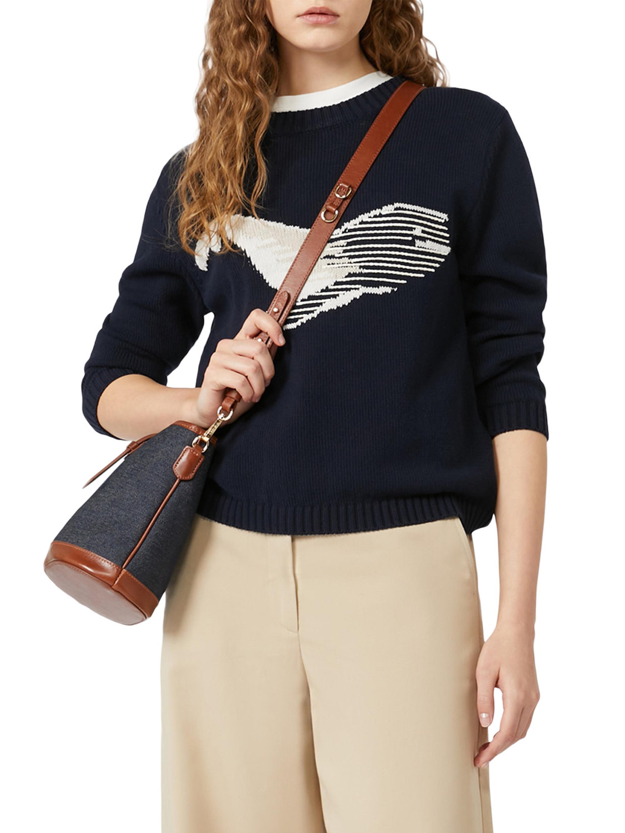 Weekend Max Mara Women's Cotton Cordonnet Sweater - Navy Fish