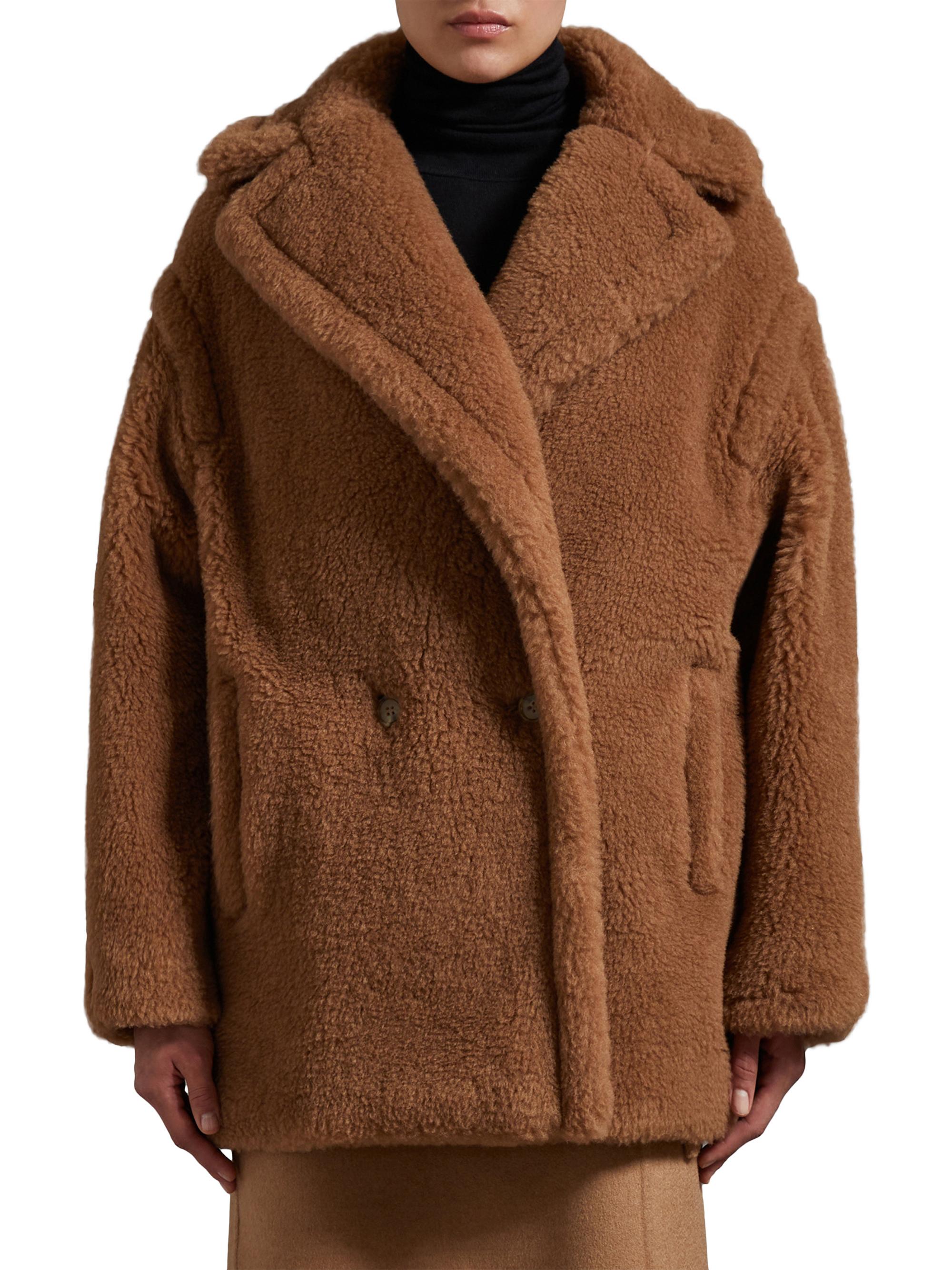 Max Mara Short Teddy Bear Icon Coat | Saks Fifth Avenue