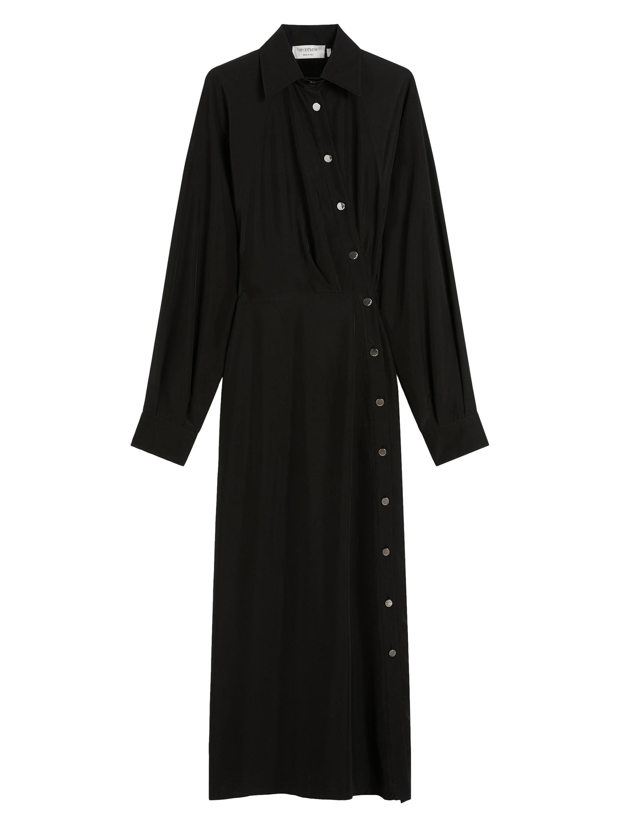 Sportmax Women's Asymmetrical Shirt Dress - Black