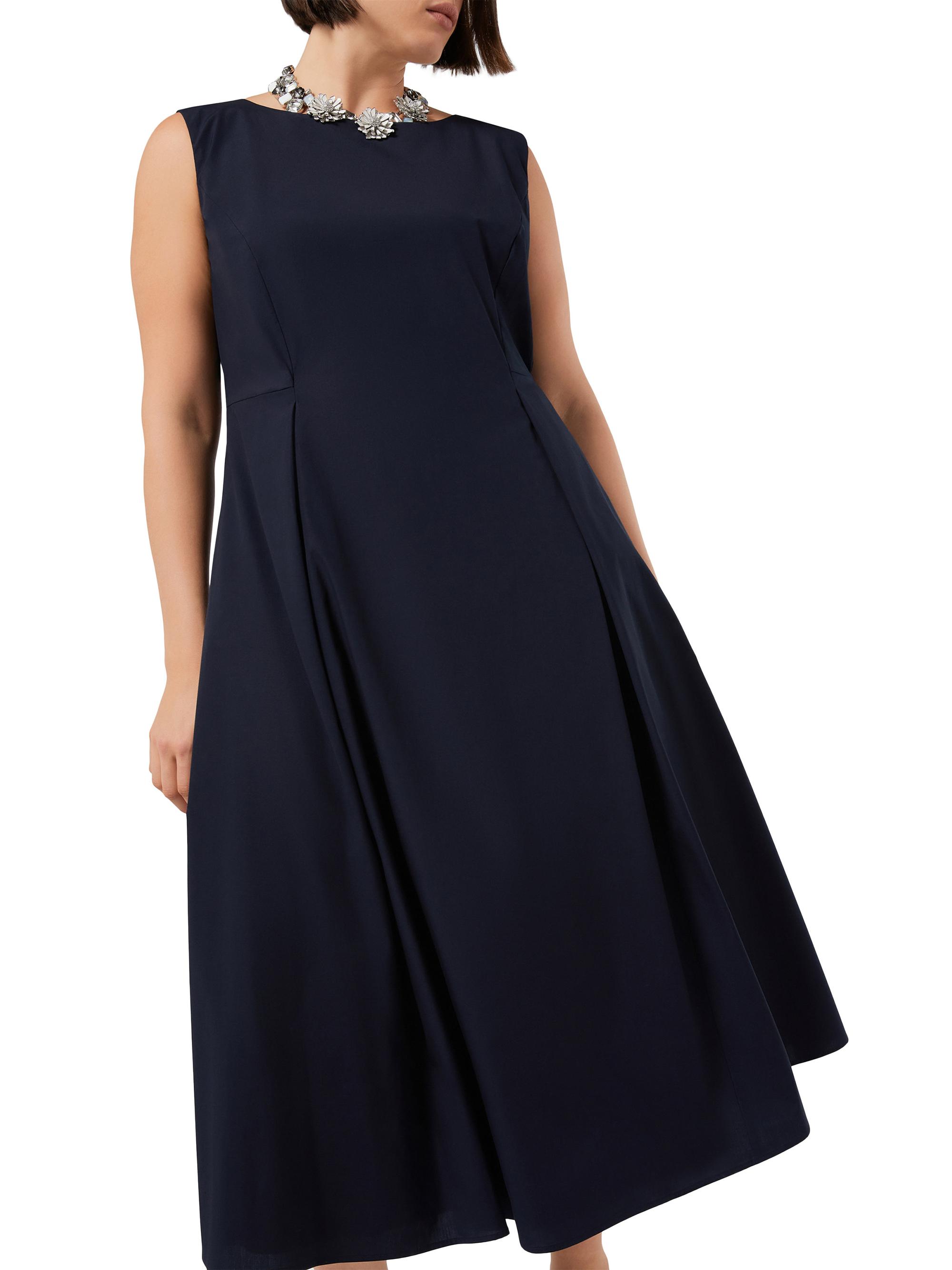 Marina Rinaldi Cotton Poplin Dress - Midnightblue | Vtir
