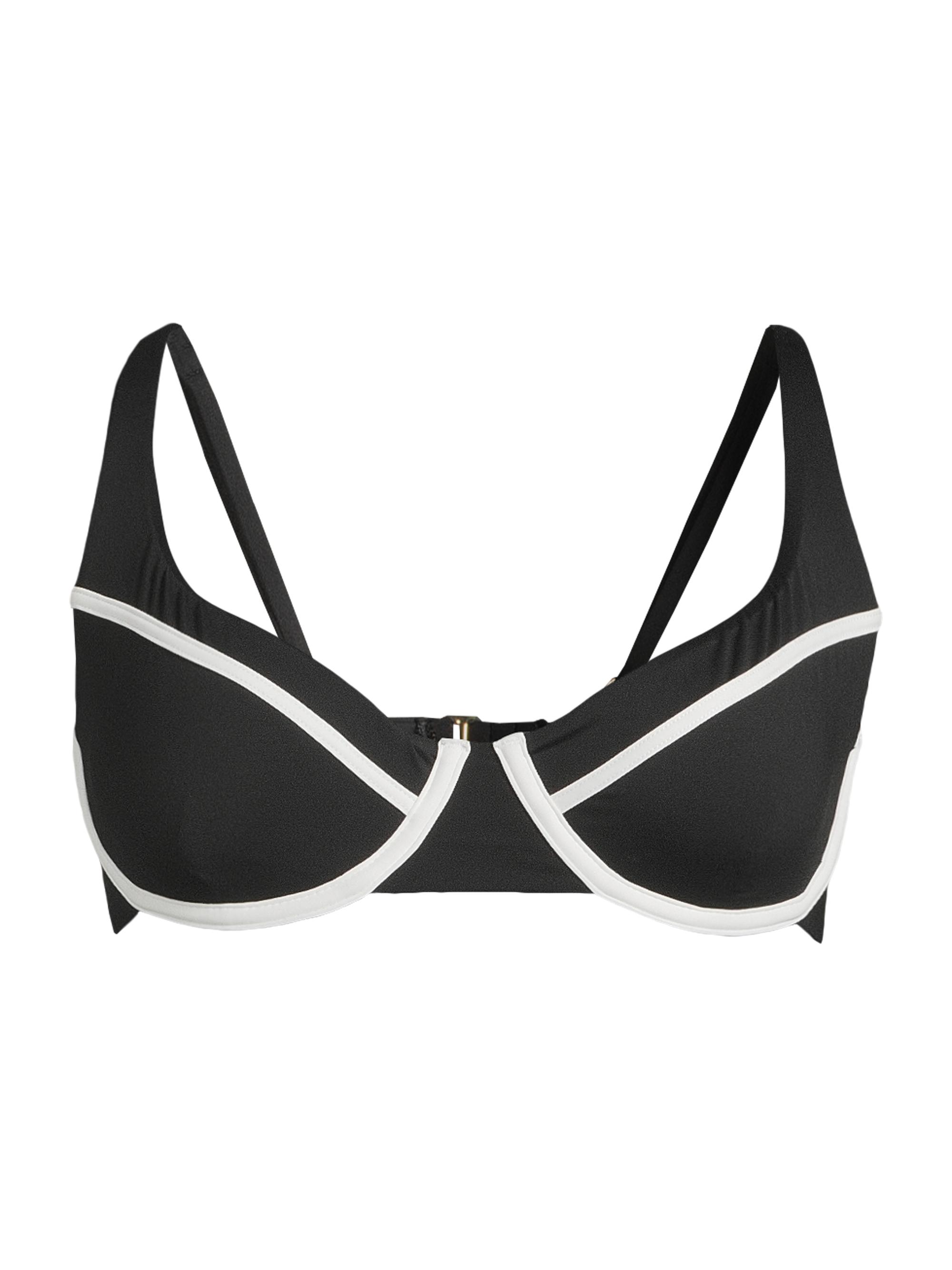 Beach Riot Women's Lulu Sporty Swim Top - Bandana Black